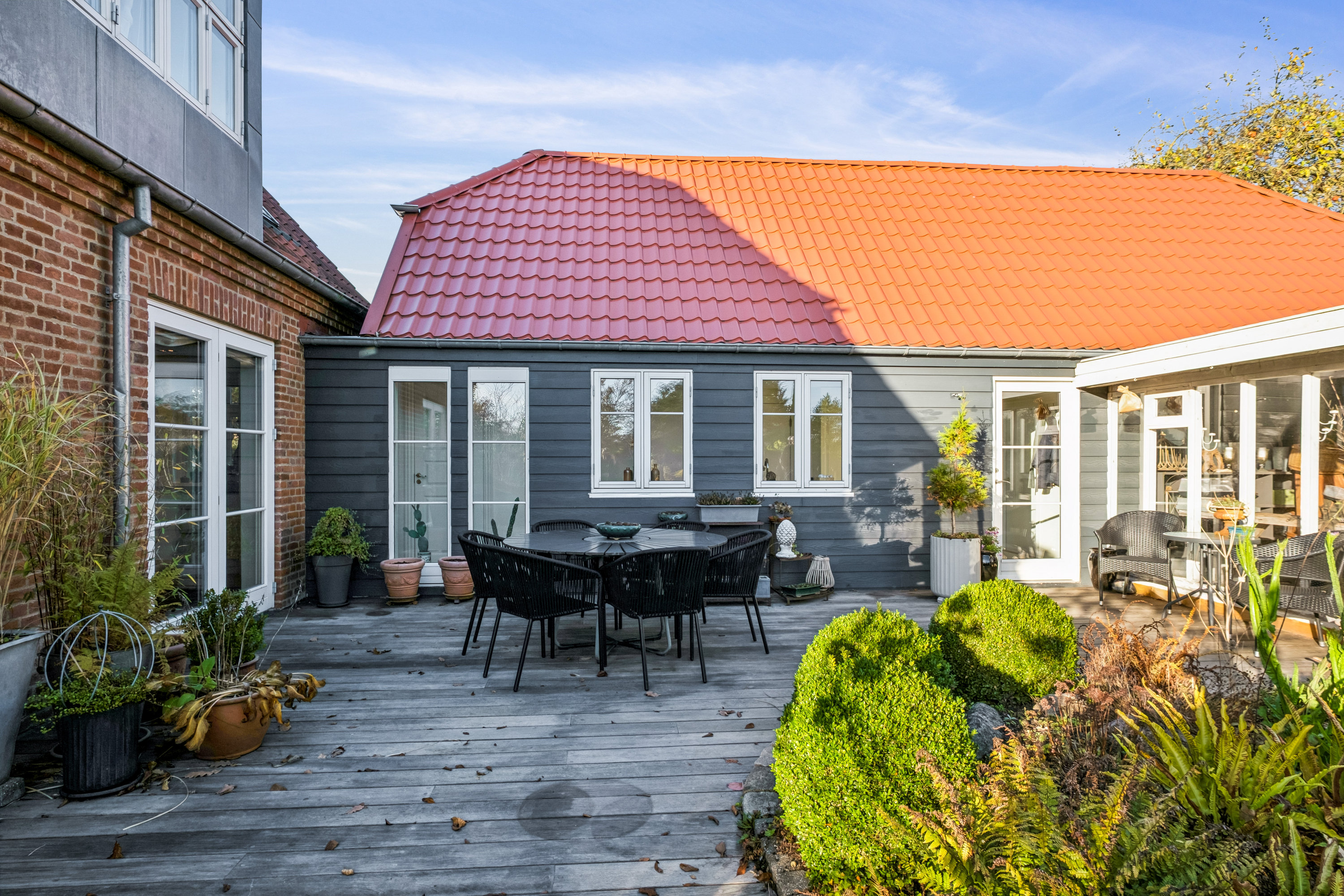 Fremhævet terrasse billede i fuldskærmstilstand. Billede af Egebjergvej 180, 8700 Horsens