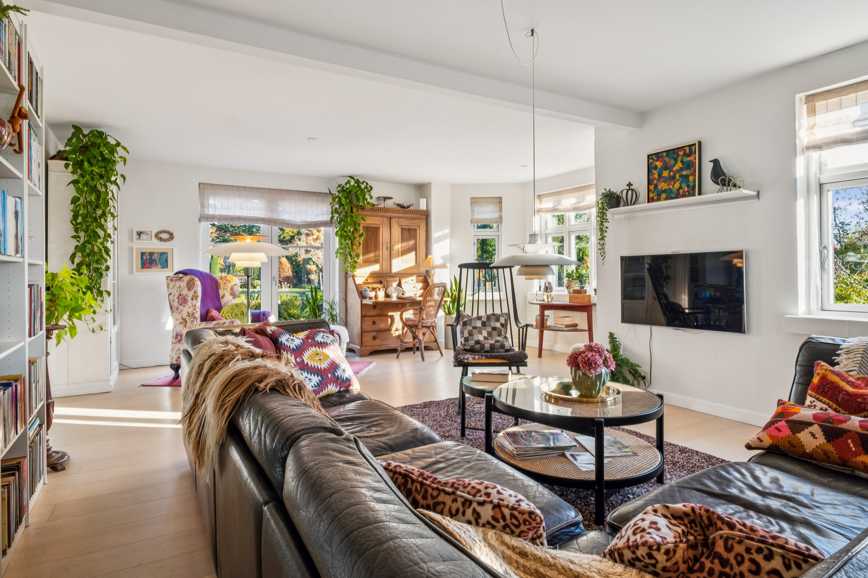 Fremhævet stue billede i fuldskærmstilstand. Billede af Egebjergvej 180, 8700 Horsens