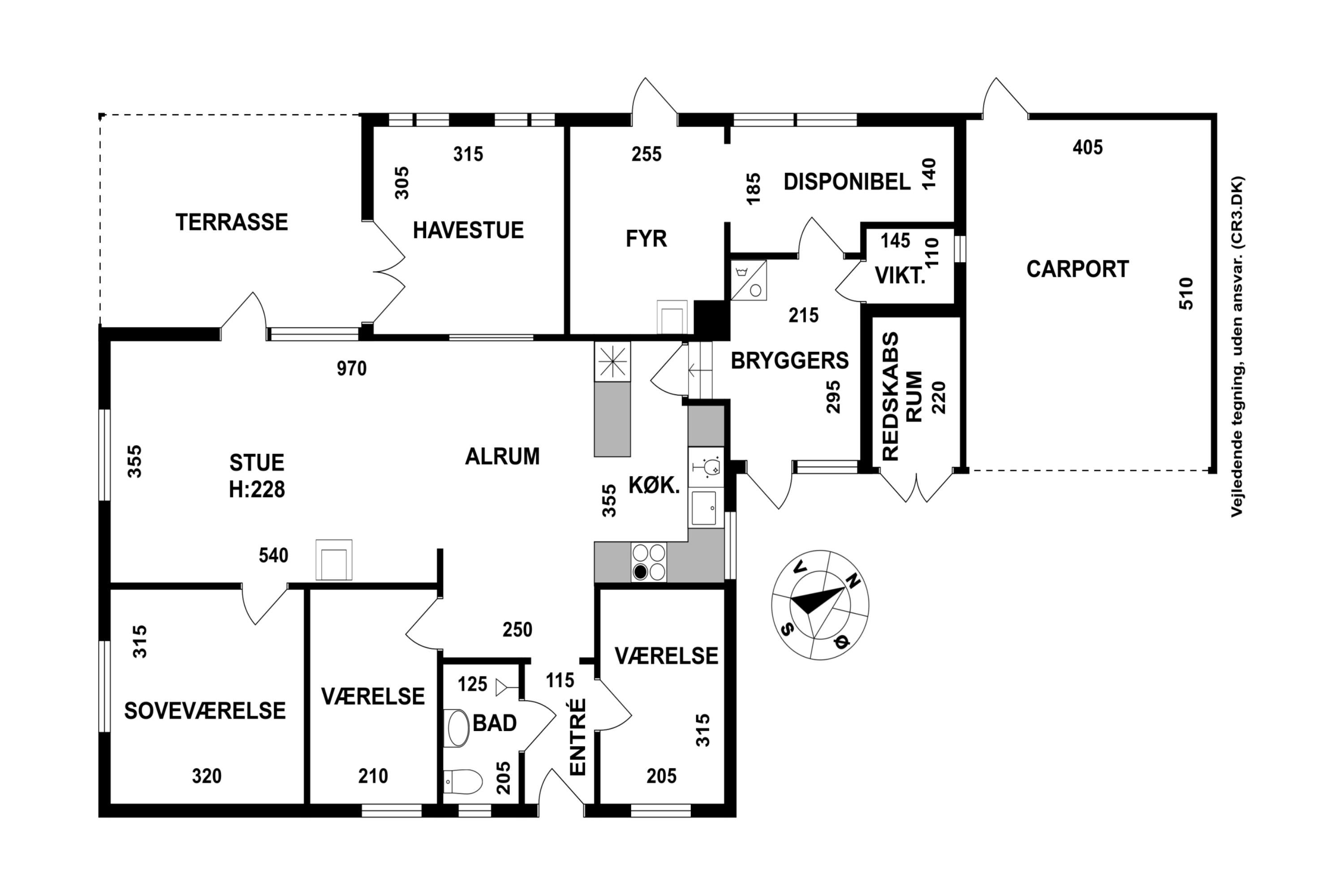 Plantegninger billede af Teglværksvej 7, 3140 Ålsgårde