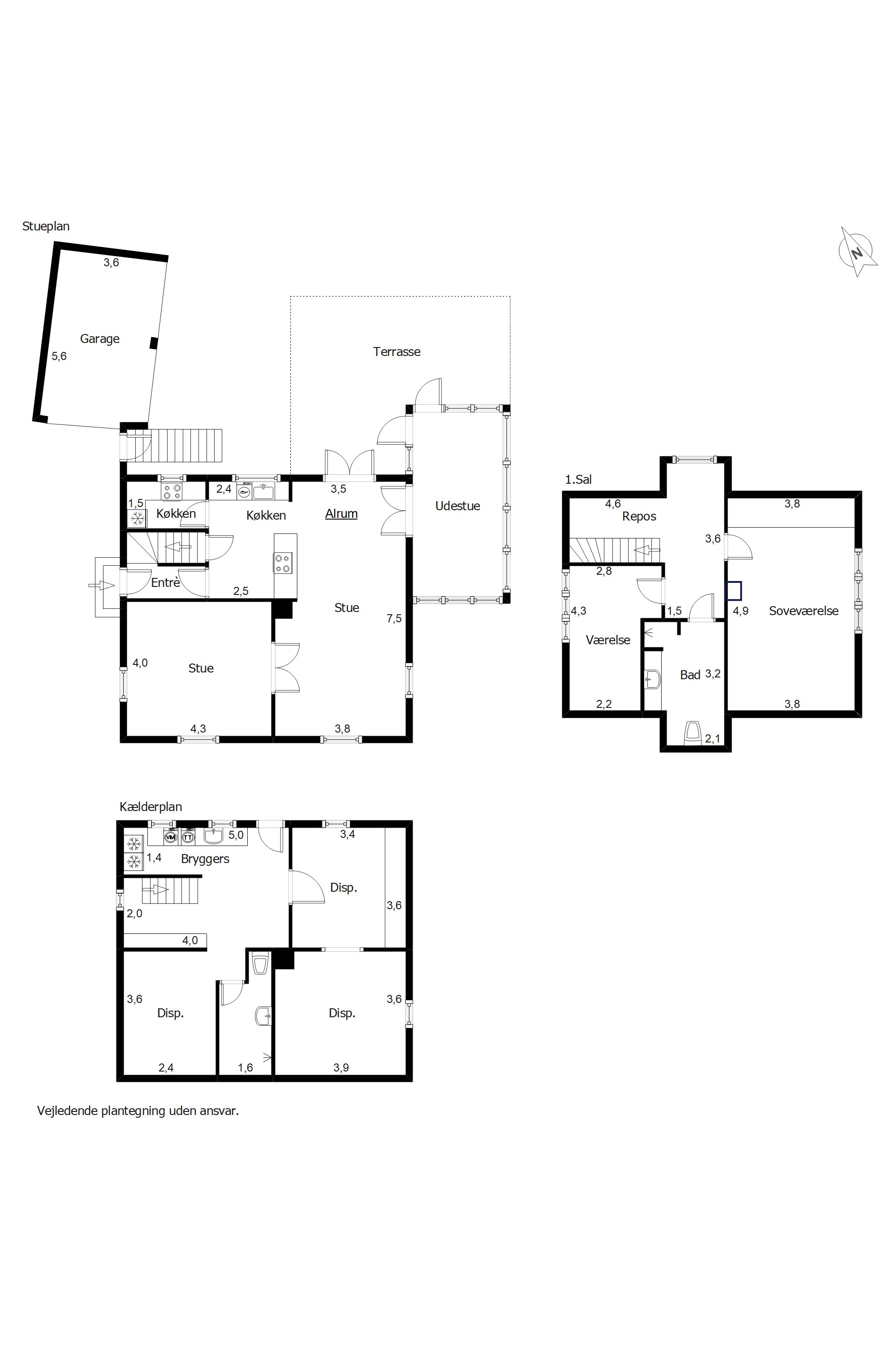 Plantegninger billede af De Lichtenbergs Vej 22, Nørup, 7182 Bredsten
