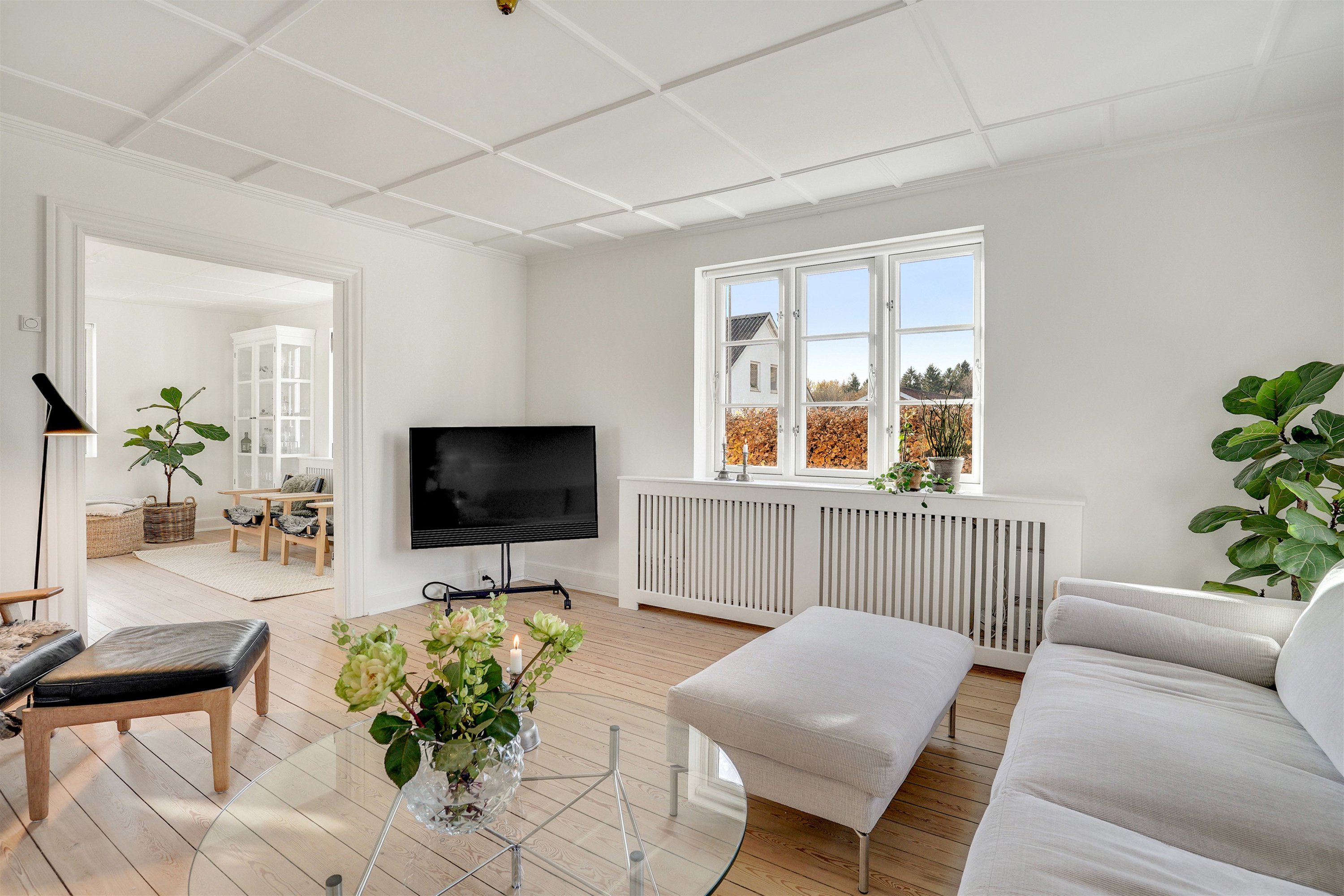 Fremhævet stue billede i fuldskærmstilstand. Billede af De Lichtenbergs Vej 22, Nørup, 7182 Bredsten