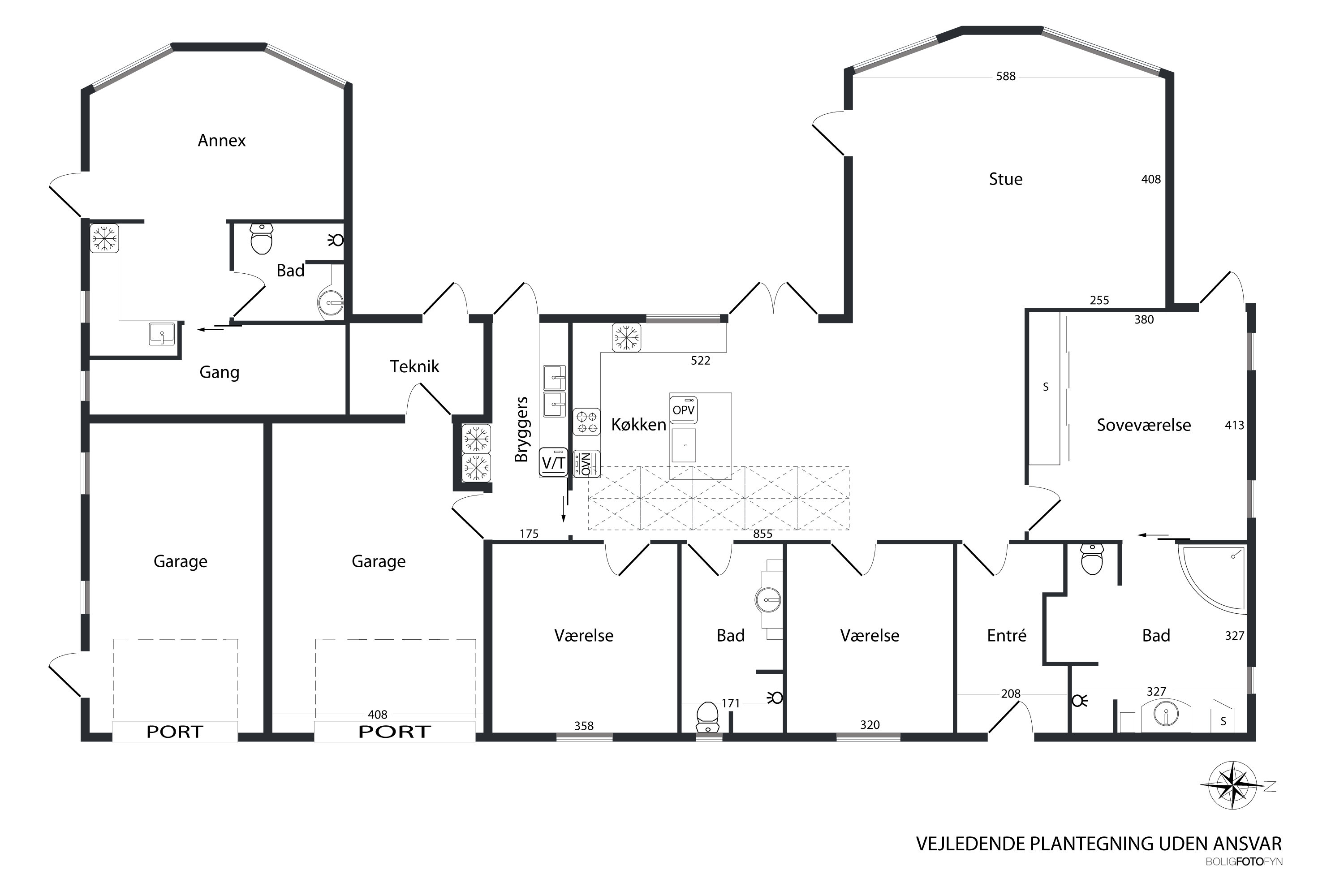 Plantegninger billede af Rudbæksbanke 31C, Strib, 5500 Middelfart