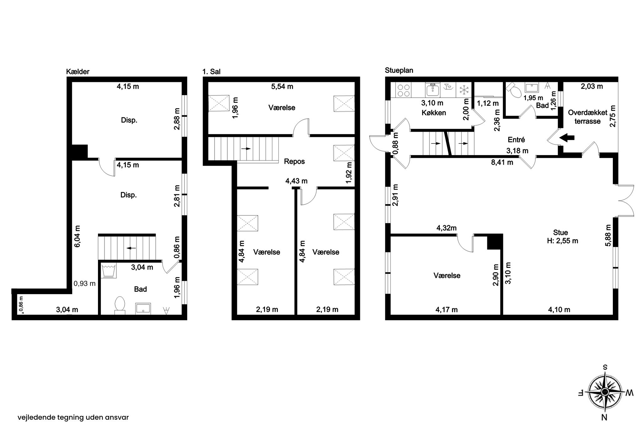 Plantegninger billede af Kaplevej 76, 2830 Virum