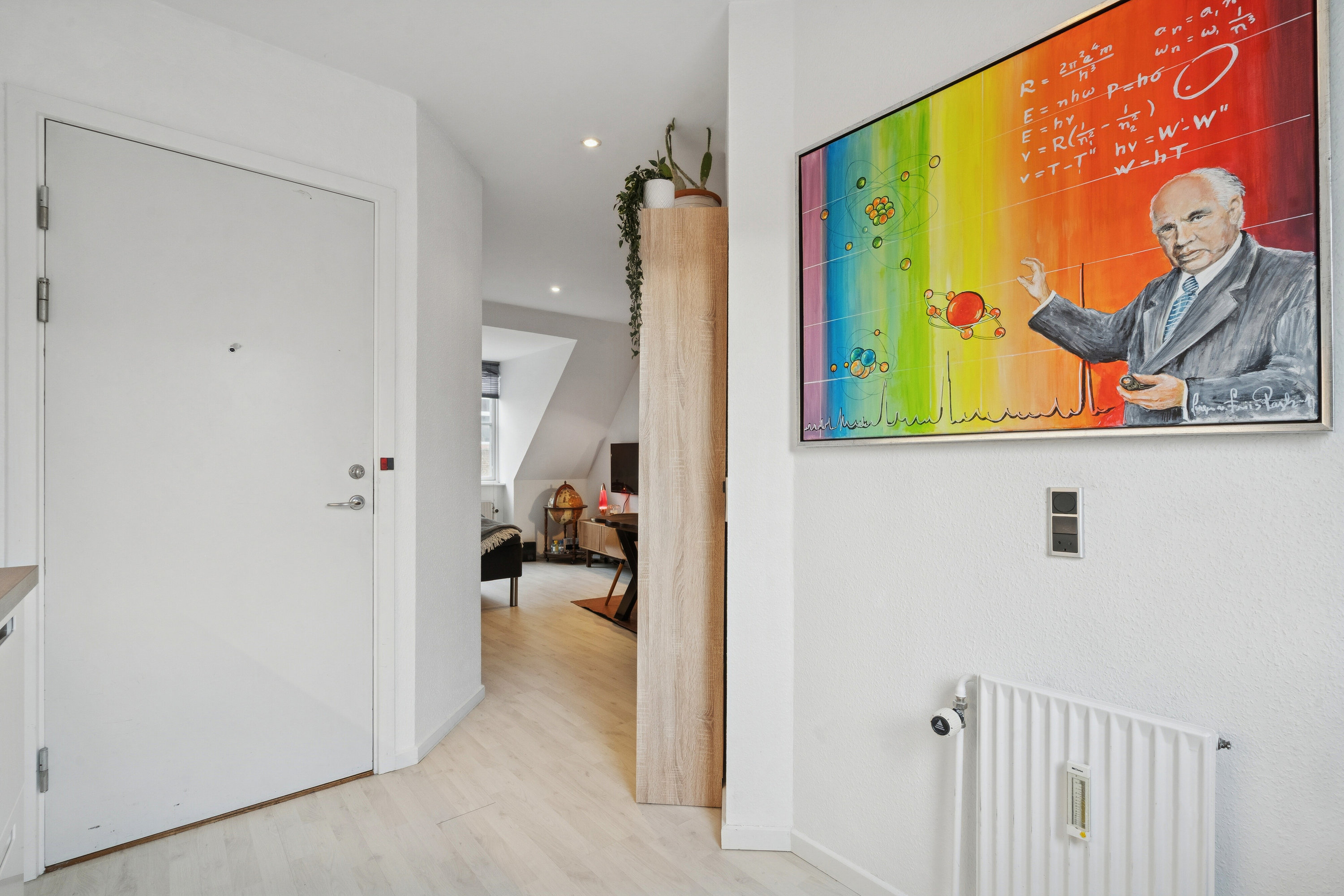 Fremhævet entré billede i fuldskærmstilstand. Billede af Nørre Allé 89, 2. tv., 8000 Aarhus C