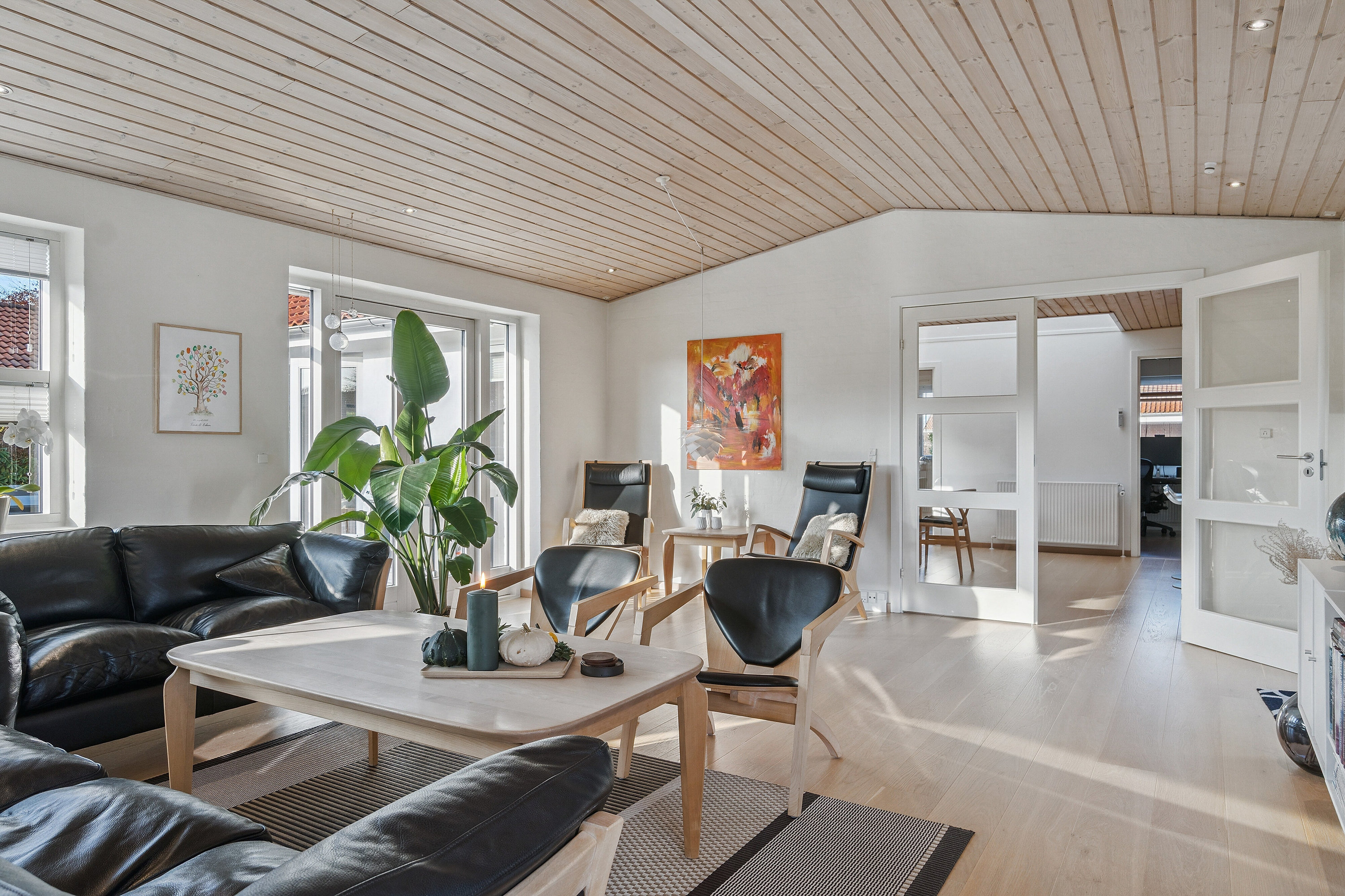 Fremhævet stue billede i fuldskærmstilstand. Billede af Årupparken 25, 8722 Hedensted