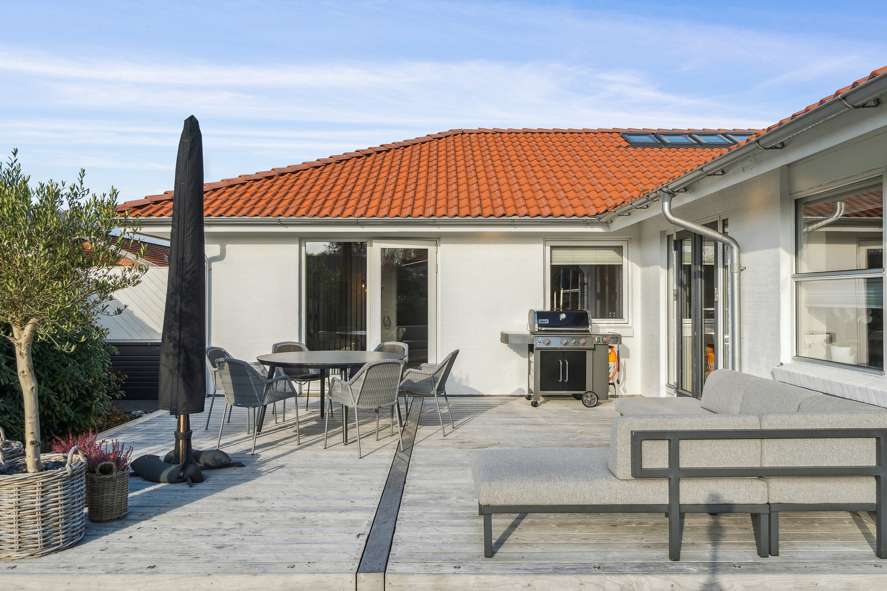 Fremhævet terrasse billede i fuldskærmstilstand. Billede af Årupparken 25, 8722 Hedensted