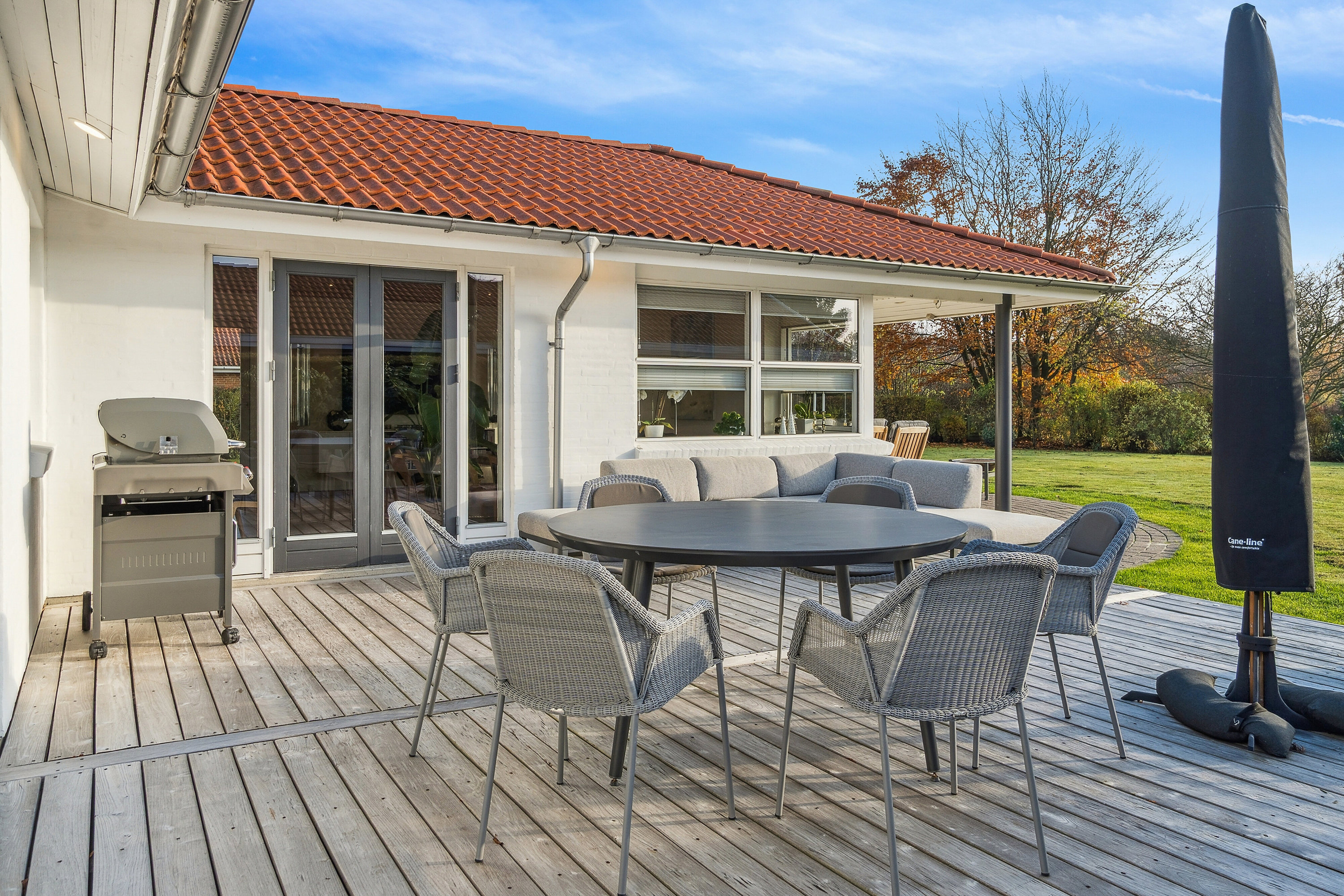 Fremhævet terrasse billede i fuldskærmstilstand. Billede af Årupparken 25, 8722 Hedensted