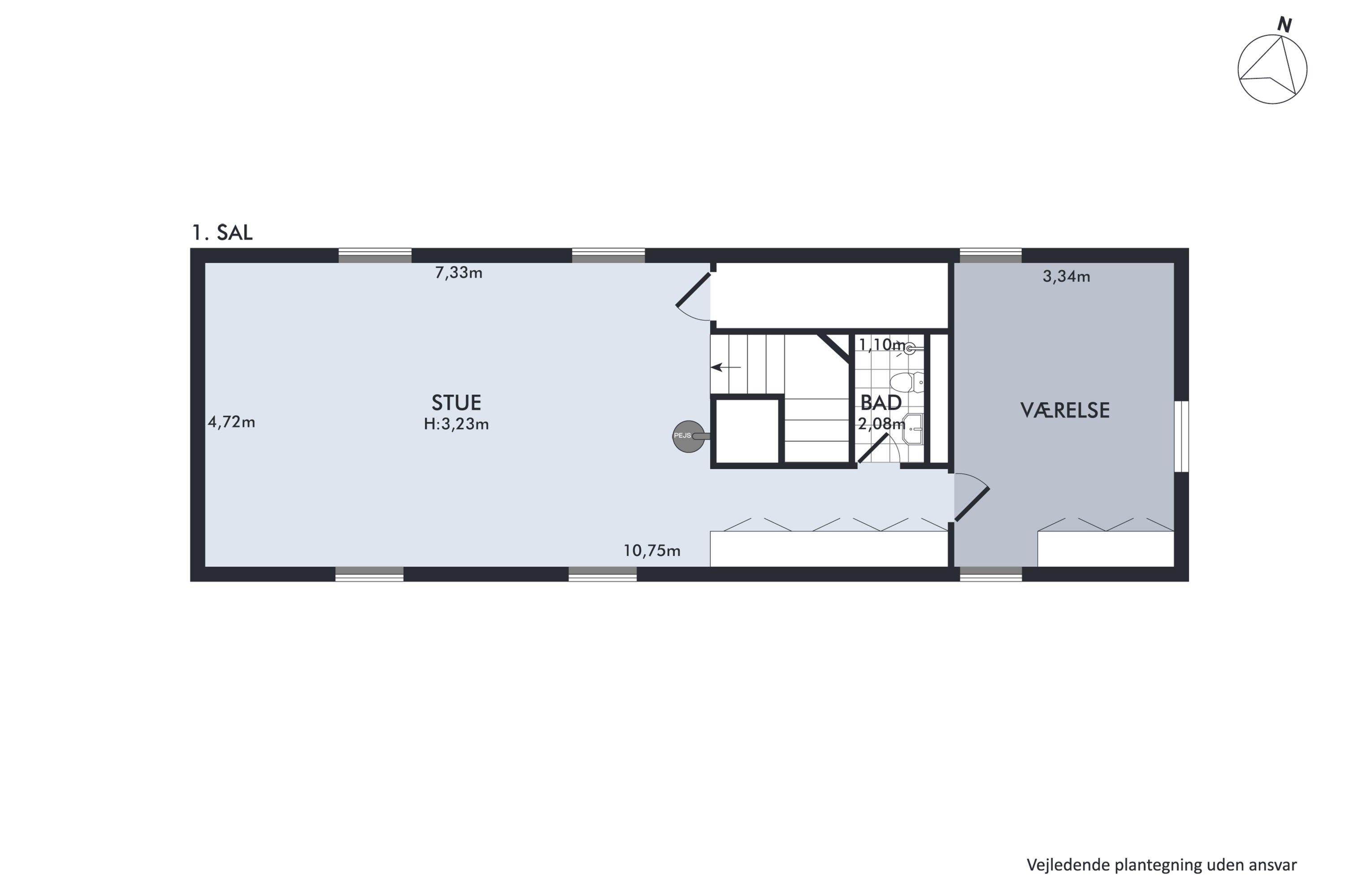 Plantegninger billede af Blegerstræde 3, 2791 Dragør