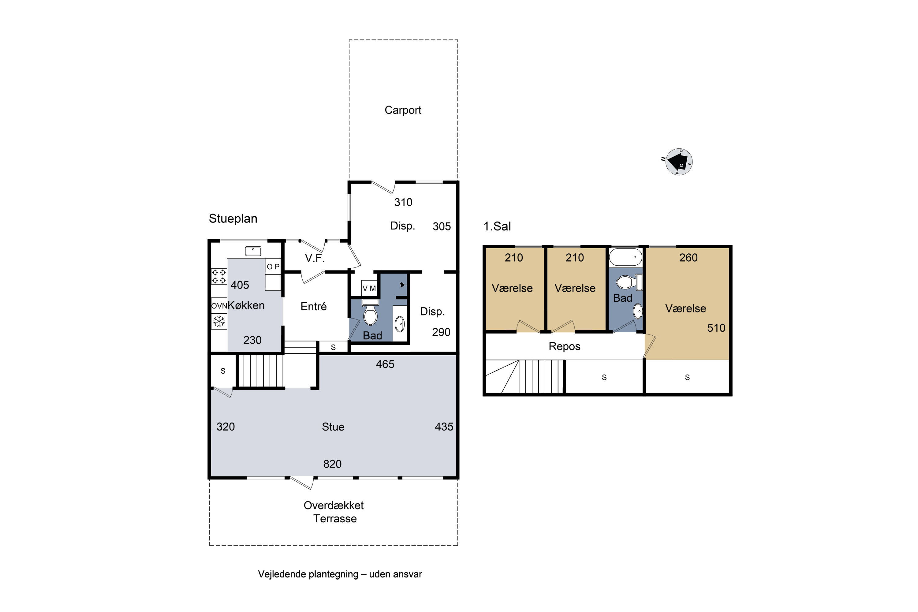 Plantegninger billede af Søndre Parkvej 133, 4100 Ringsted
