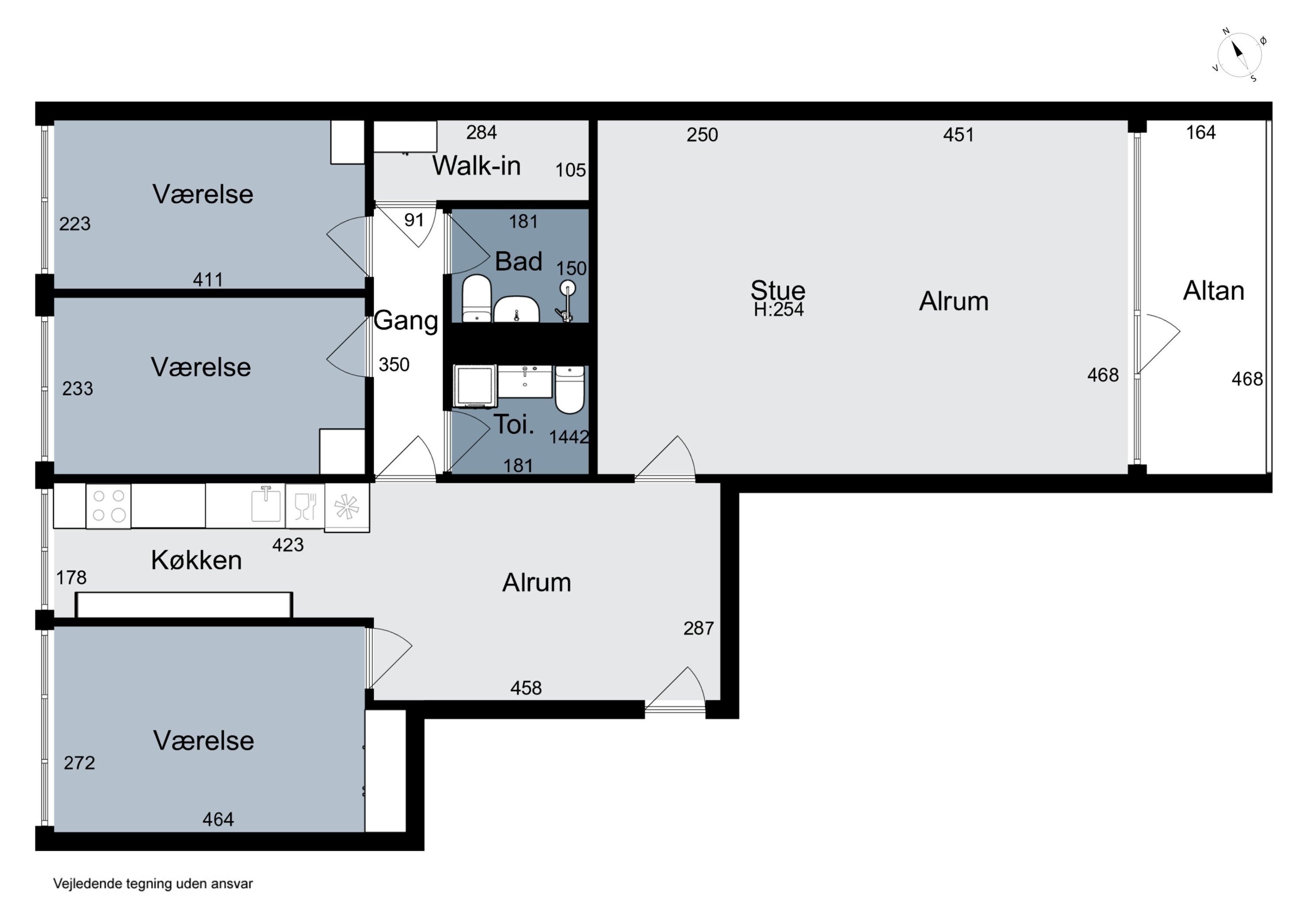Plantegninger billede af Hørsholm Park 7, 1. tv., 2970 Hørsholm