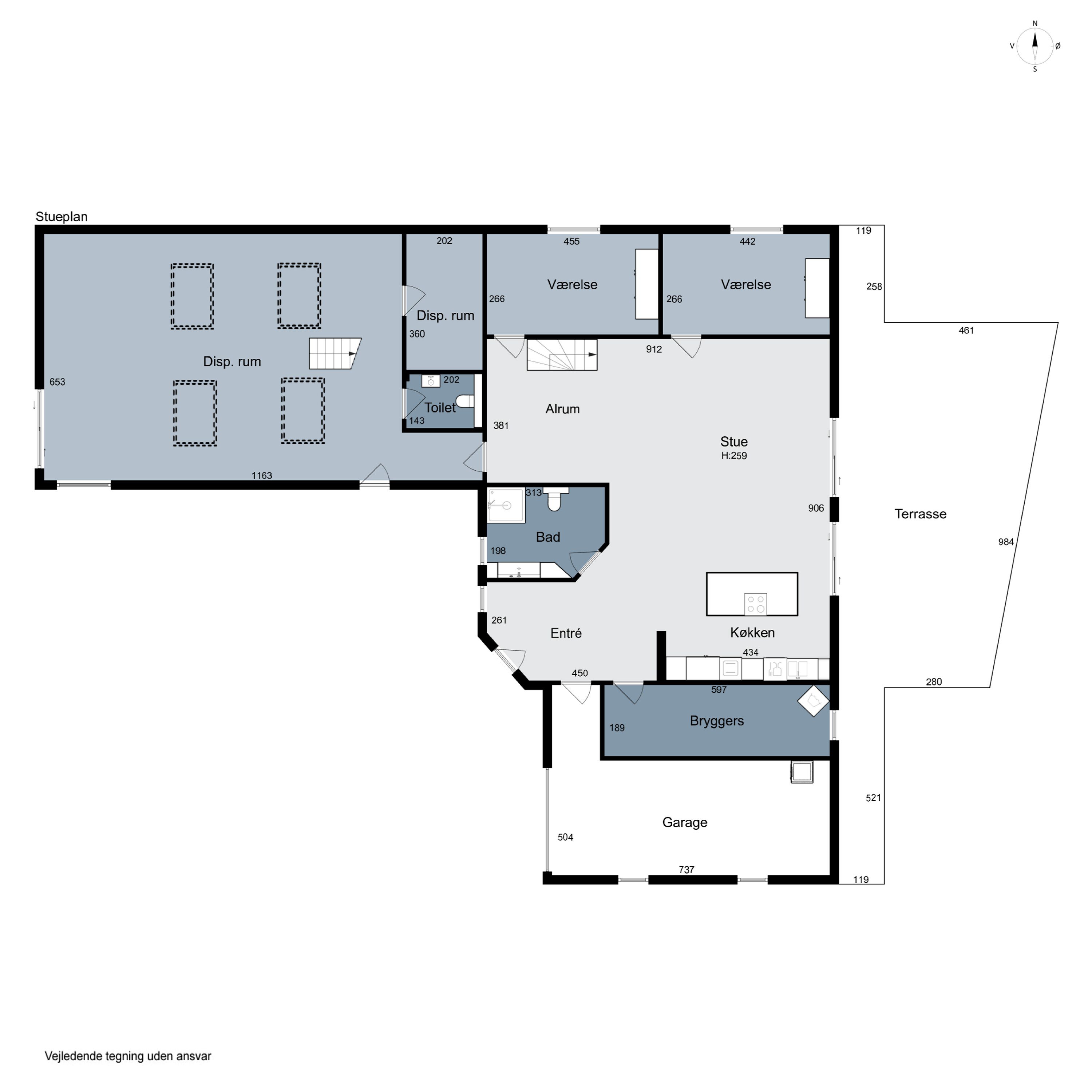 Plantegninger billede af Norsvej 22, Nors, 7700 Thisted