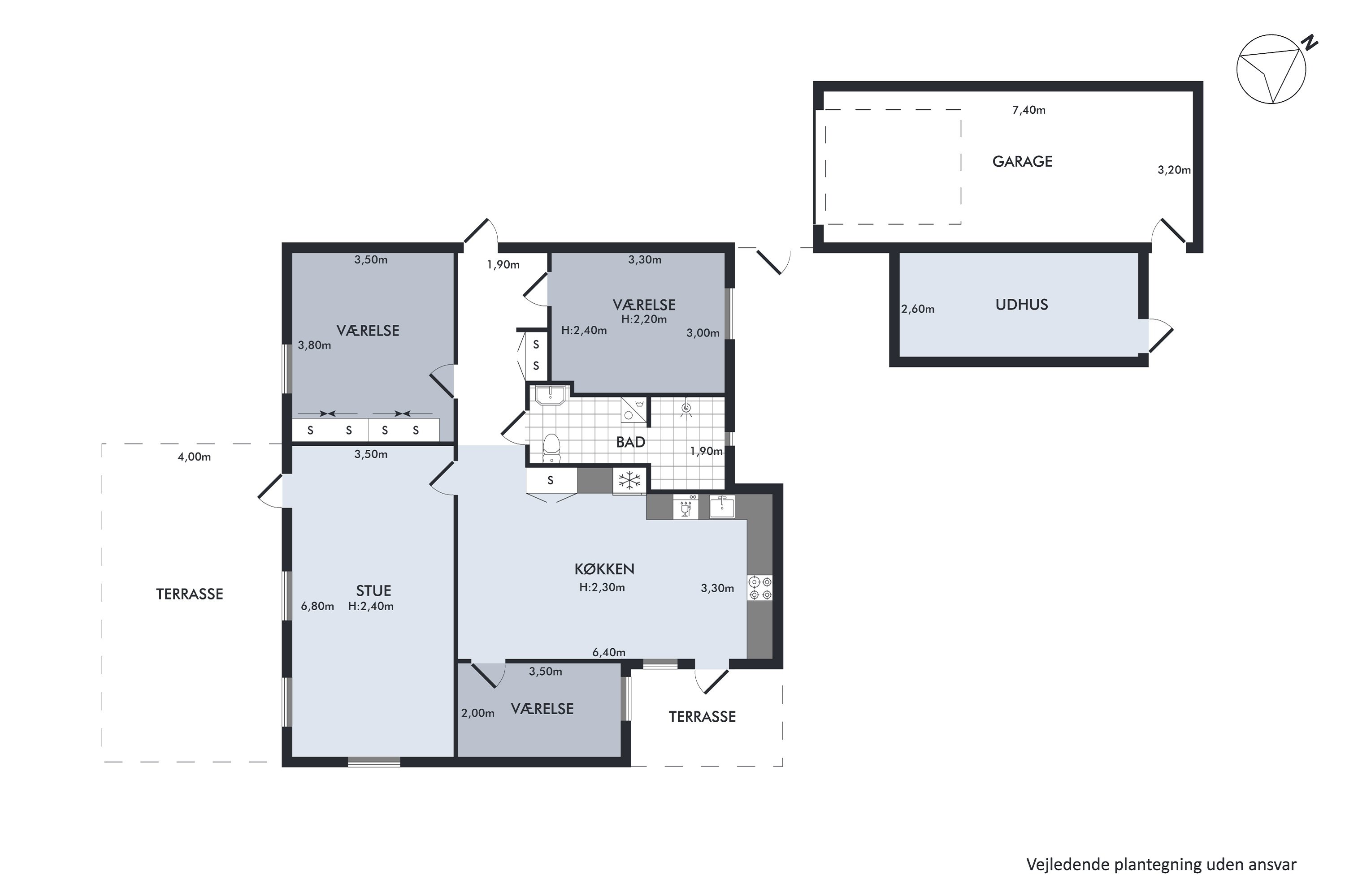 Plantegninger billede af Grønneled 13, 2620 Albertslund