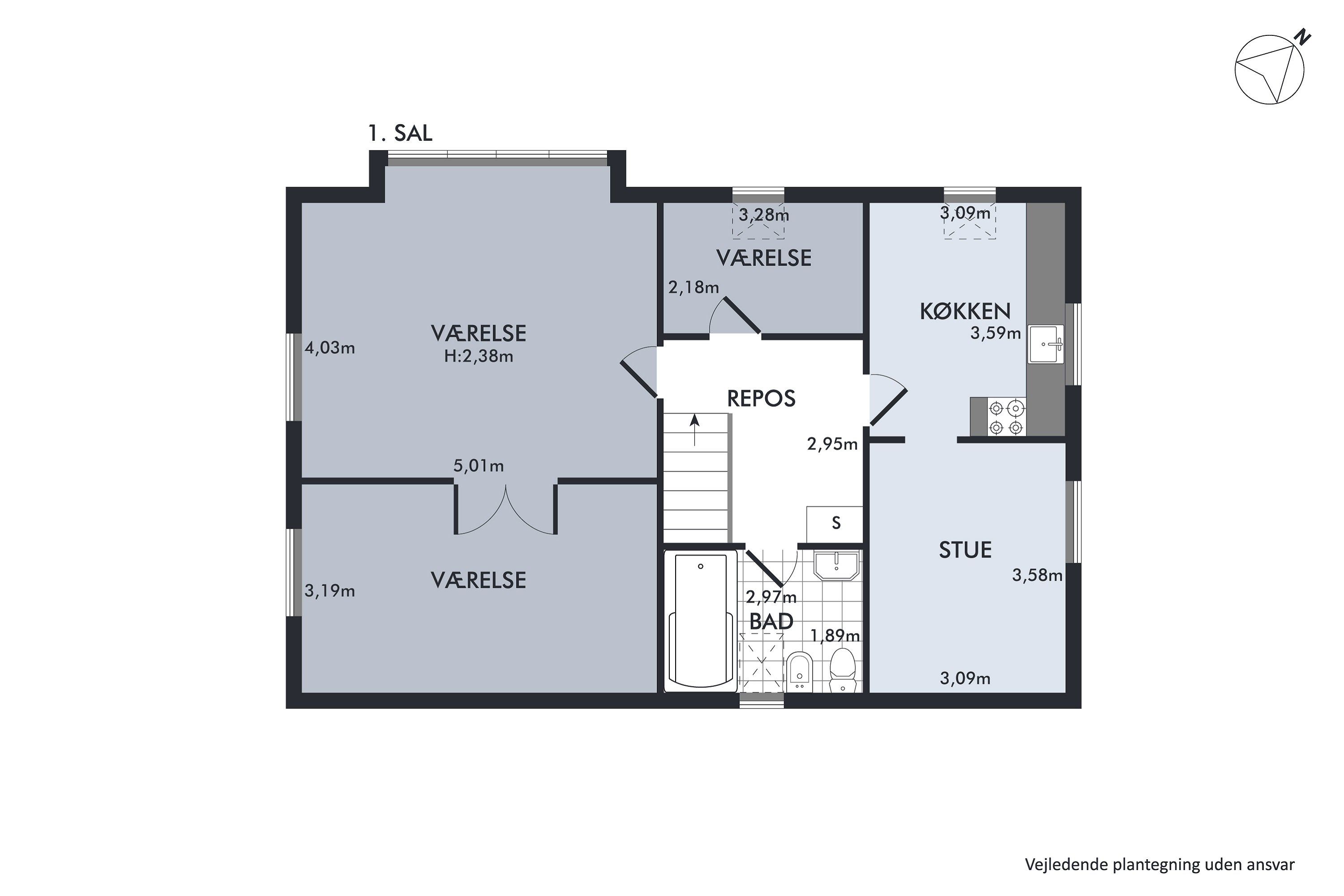 Plantegninger billede af Sygehusvejen 35A, 5970 Ærøskøbing