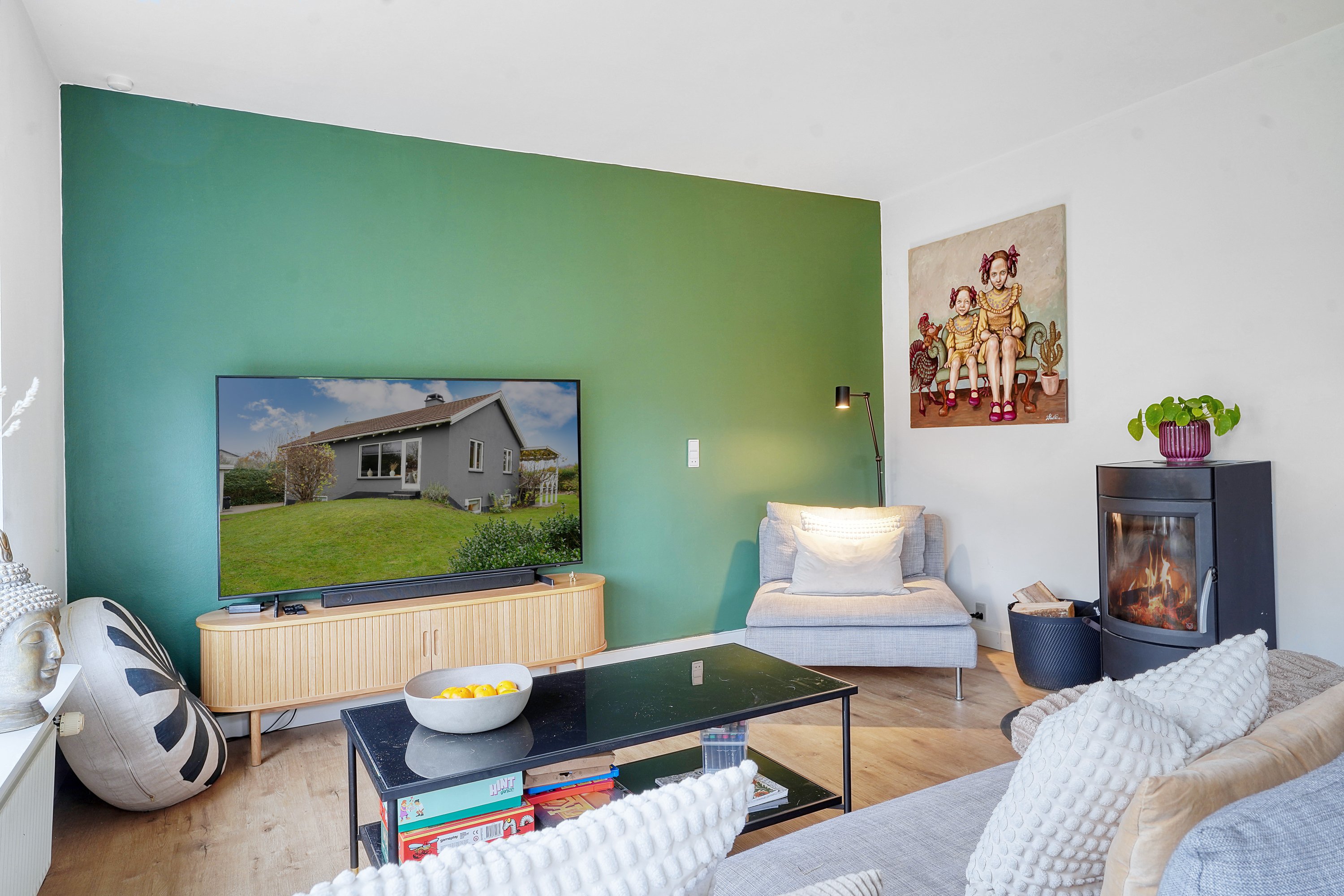 Fremhævet stue billede i fuldskærmstilstand. Billede af Kingosvej 79, 3000 Helsingør