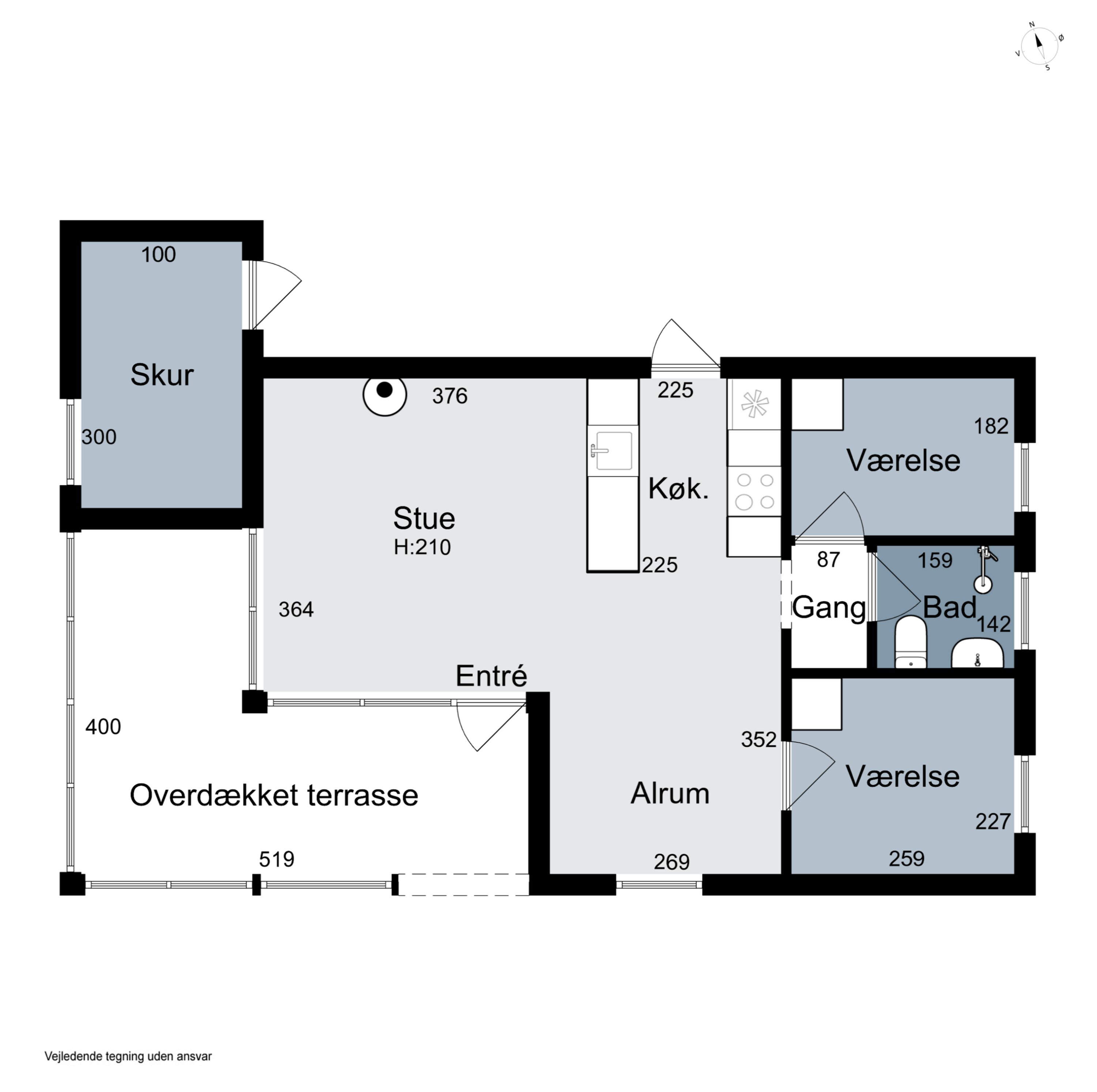 Plantegninger billede af Sletningen 1, Klitmøller, 7700 Thisted