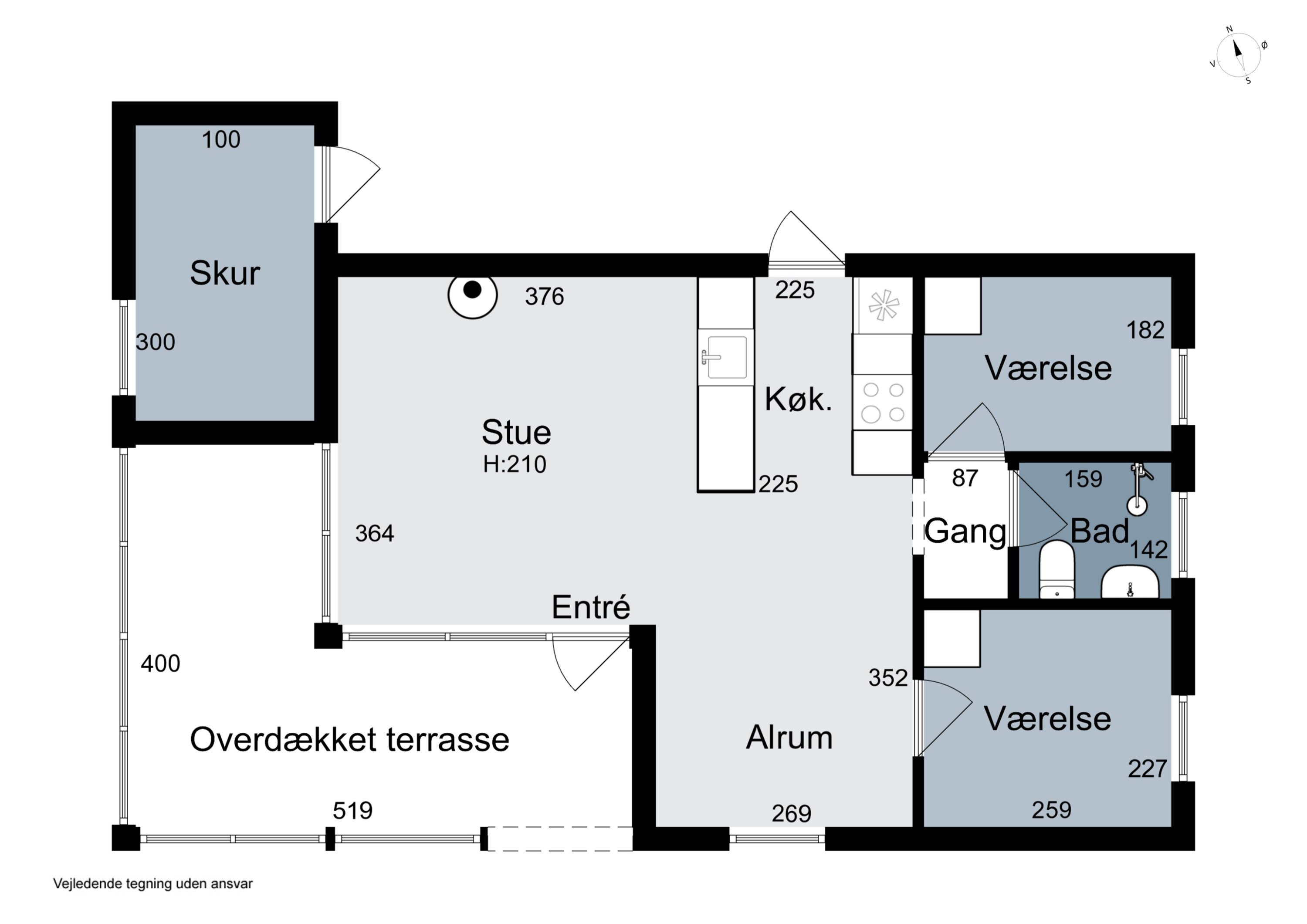Plantegninger billede af Sletningen 1, Klitmøller, 7700 Thisted
