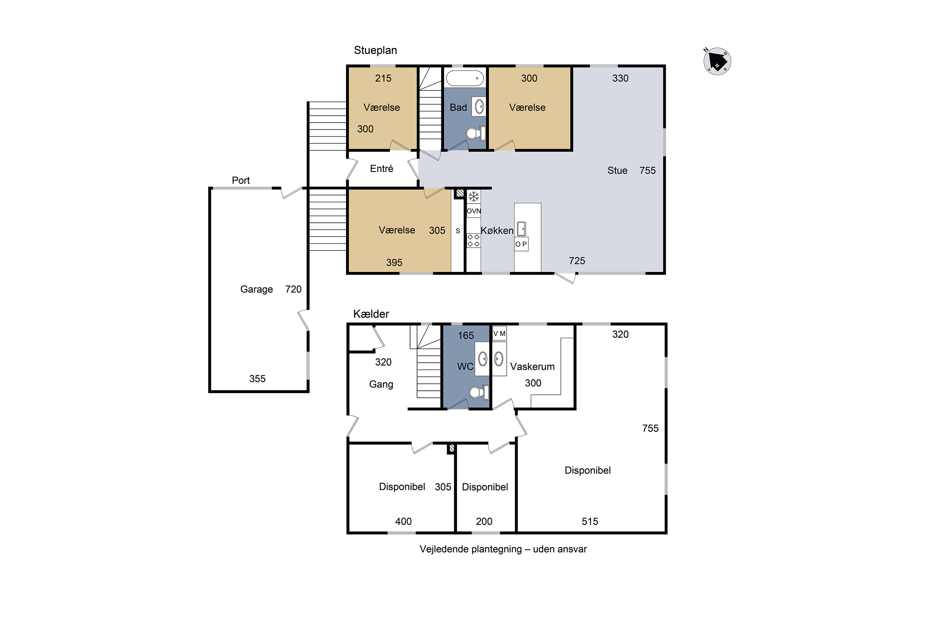 Plantegninger billede af Klosterbanken 32, 4200 Slagelse