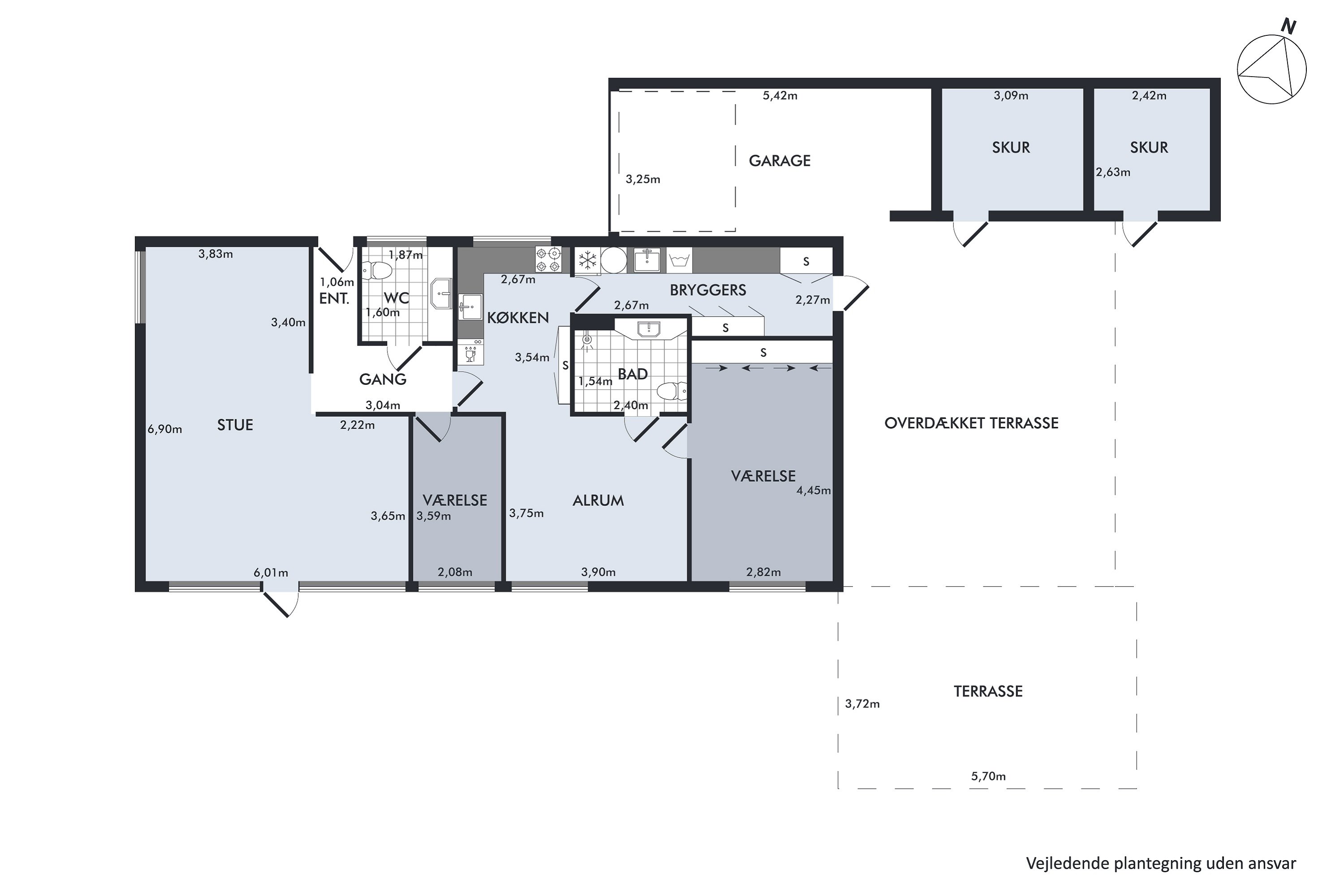 Plantegninger billede af Tarupvej 127, Snestrup, 5210 Odense NV