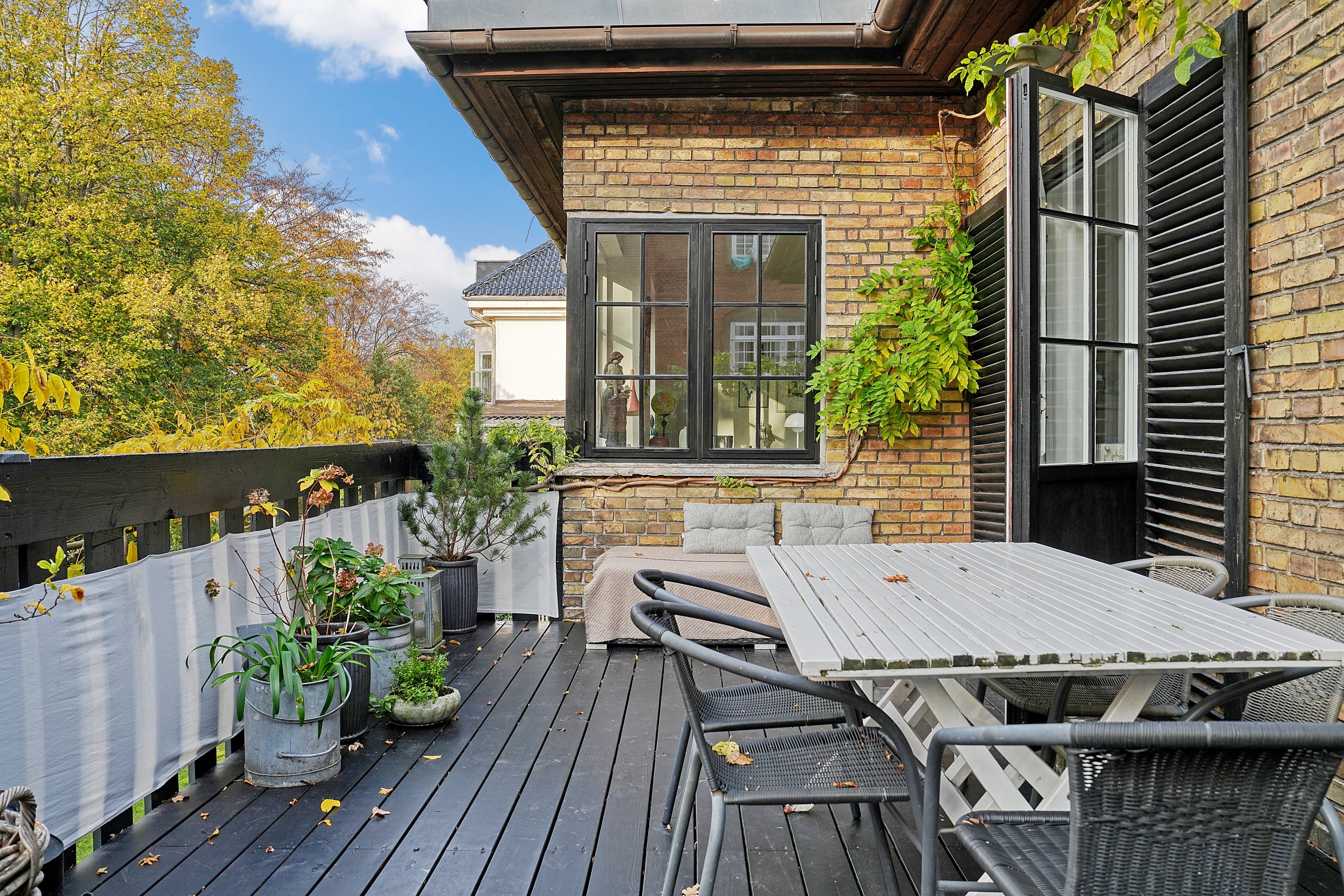 Miniaturebillede 1: terrasse. Billede af Øster Allé 27, 1., 2100 København Ø