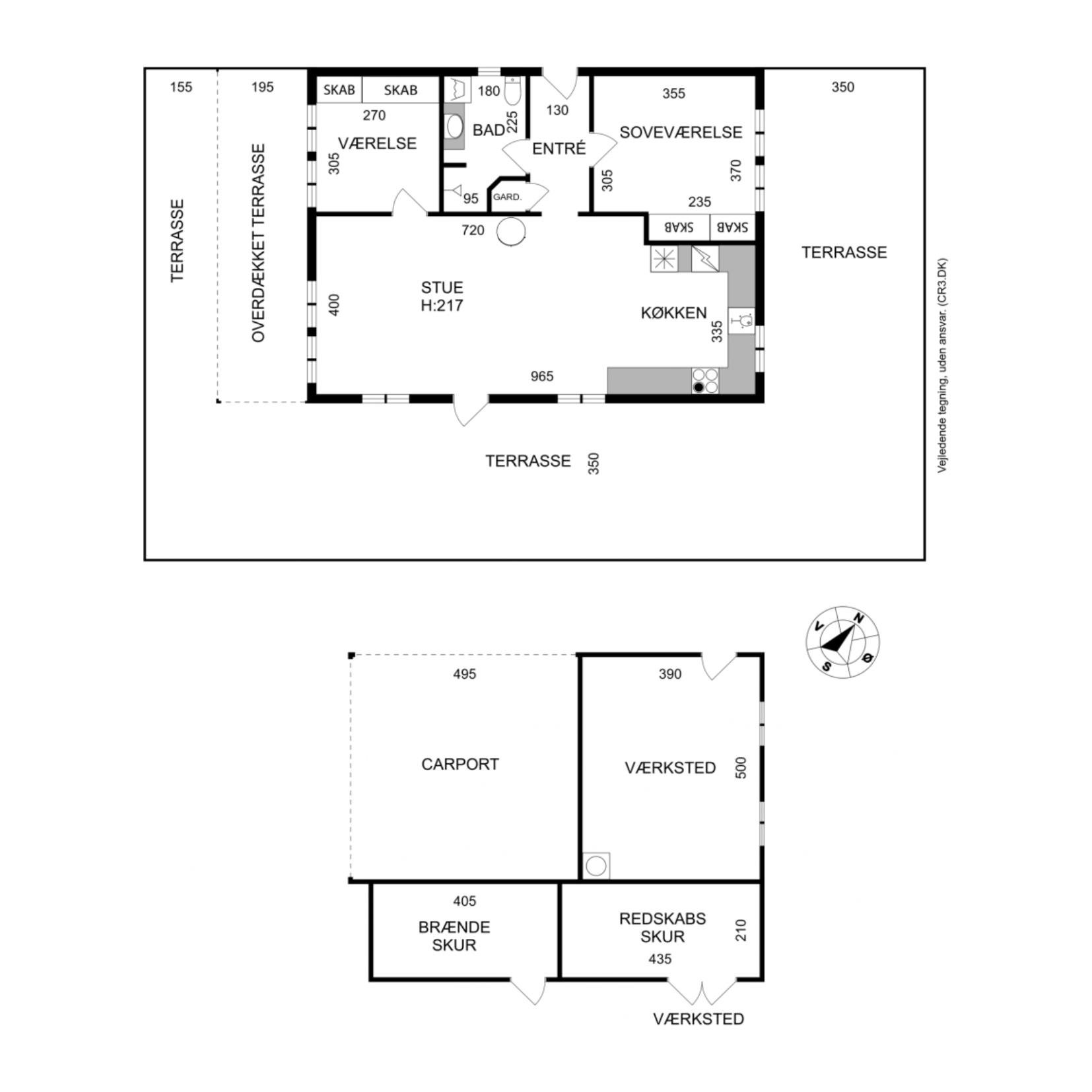 Plantegninger billede af Højvangen 45, Rågeleje, 3210 Vejby