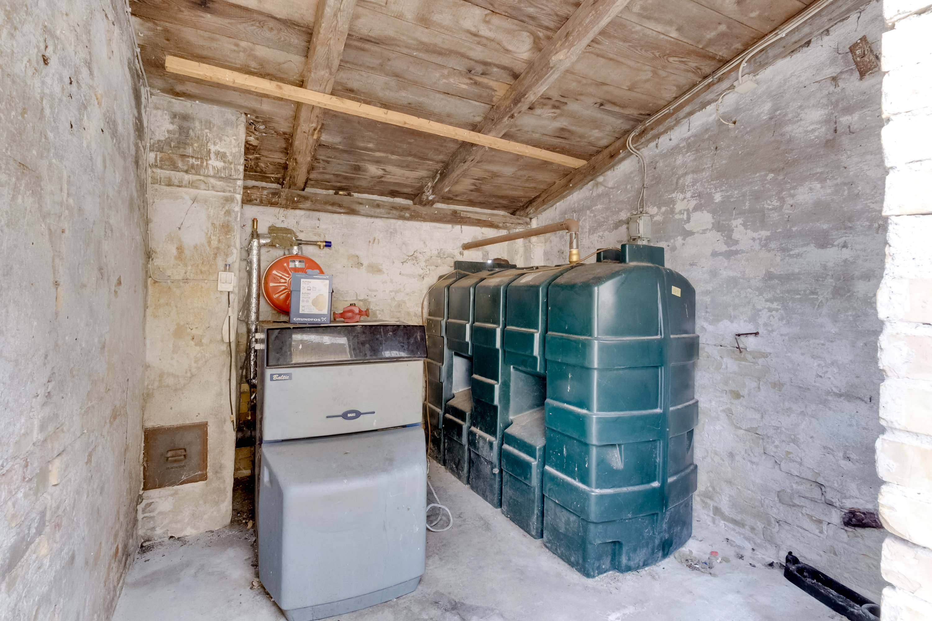 Fremhævet fyrrum/ teknik billede i fuldskærmstilstand. Billede af Smedegyden 1, Hjulby, 5800 Nyborg