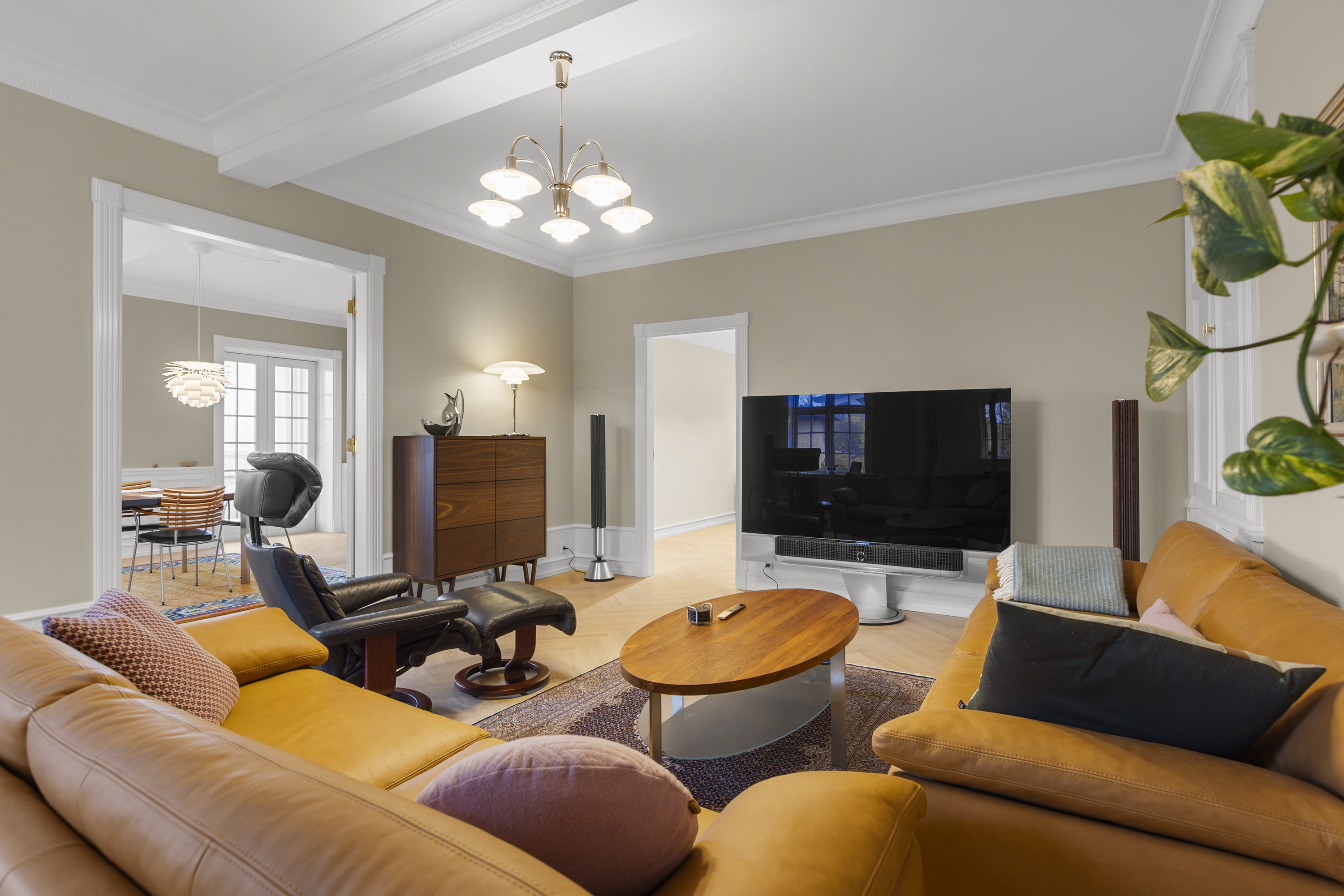 Fremhævet stue billede i fuldskærmstilstand. Billede af Lundevej 26, 4400 Kalundborg