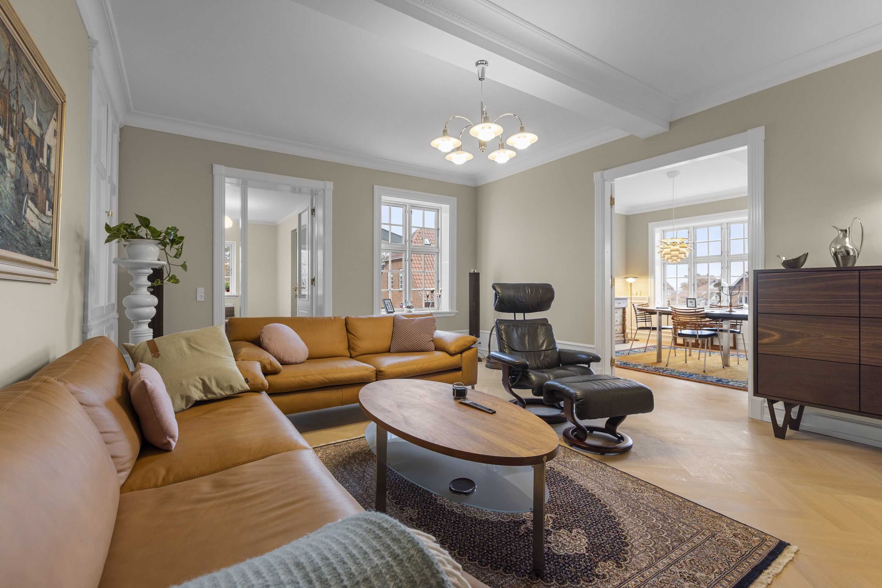 Fremhævet stue billede i fuldskærmstilstand. Billede af Lundevej 26, 4400 Kalundborg