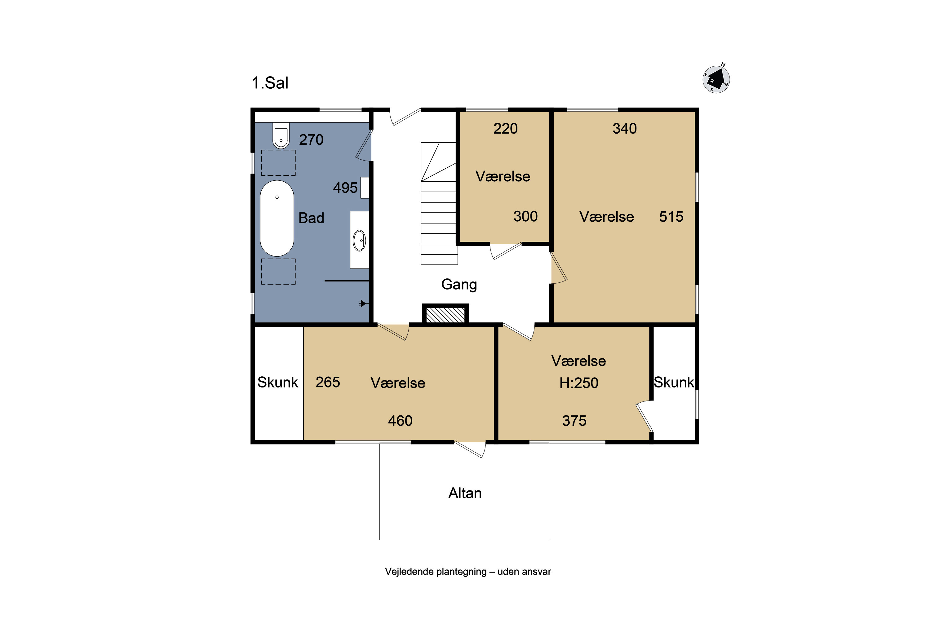 Plantegninger billede af Lundevej 26, 4400 Kalundborg