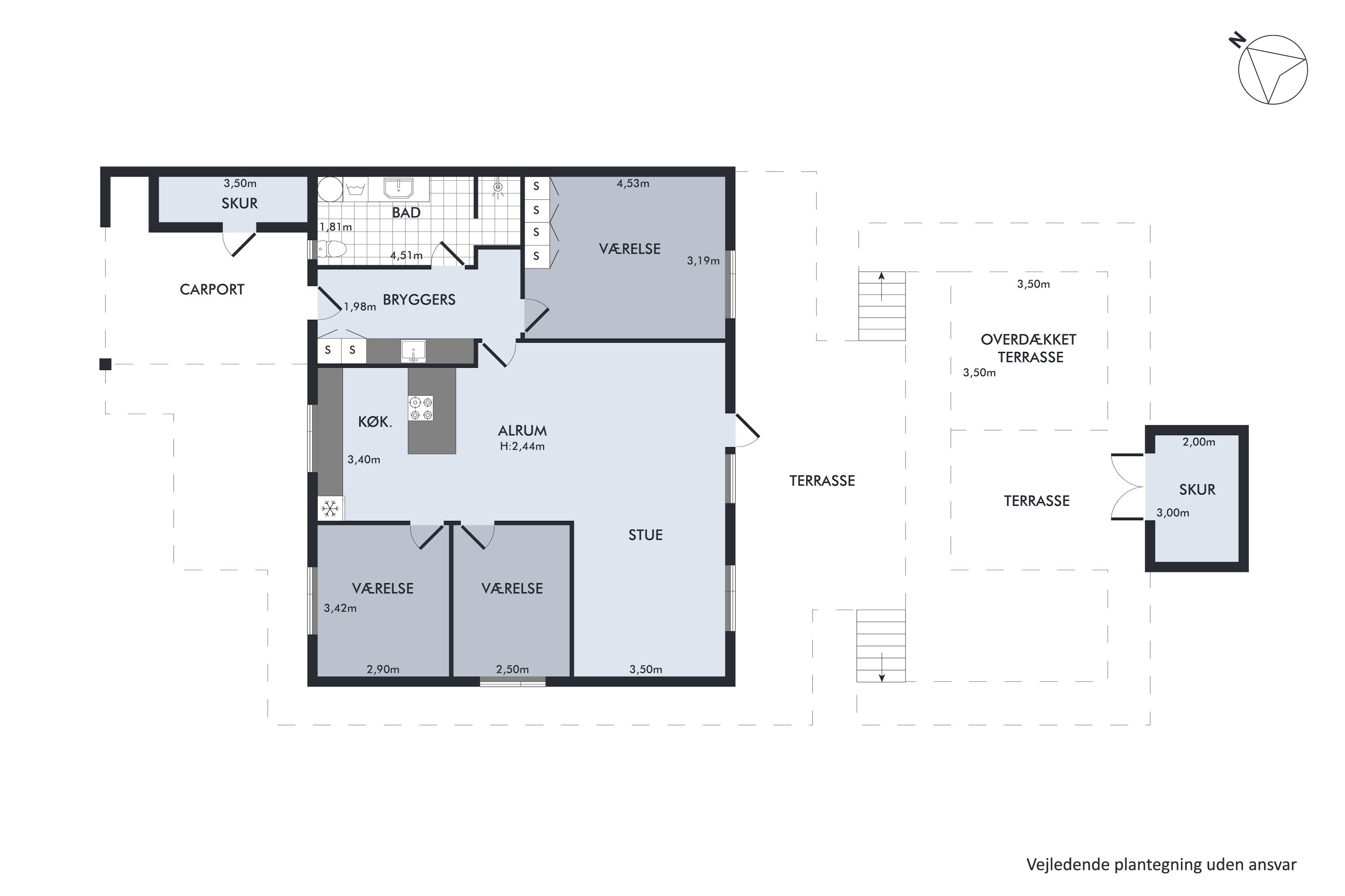 Plantegninger billede af Majblomsten 6A, Egebjerg, 8700 Horsens