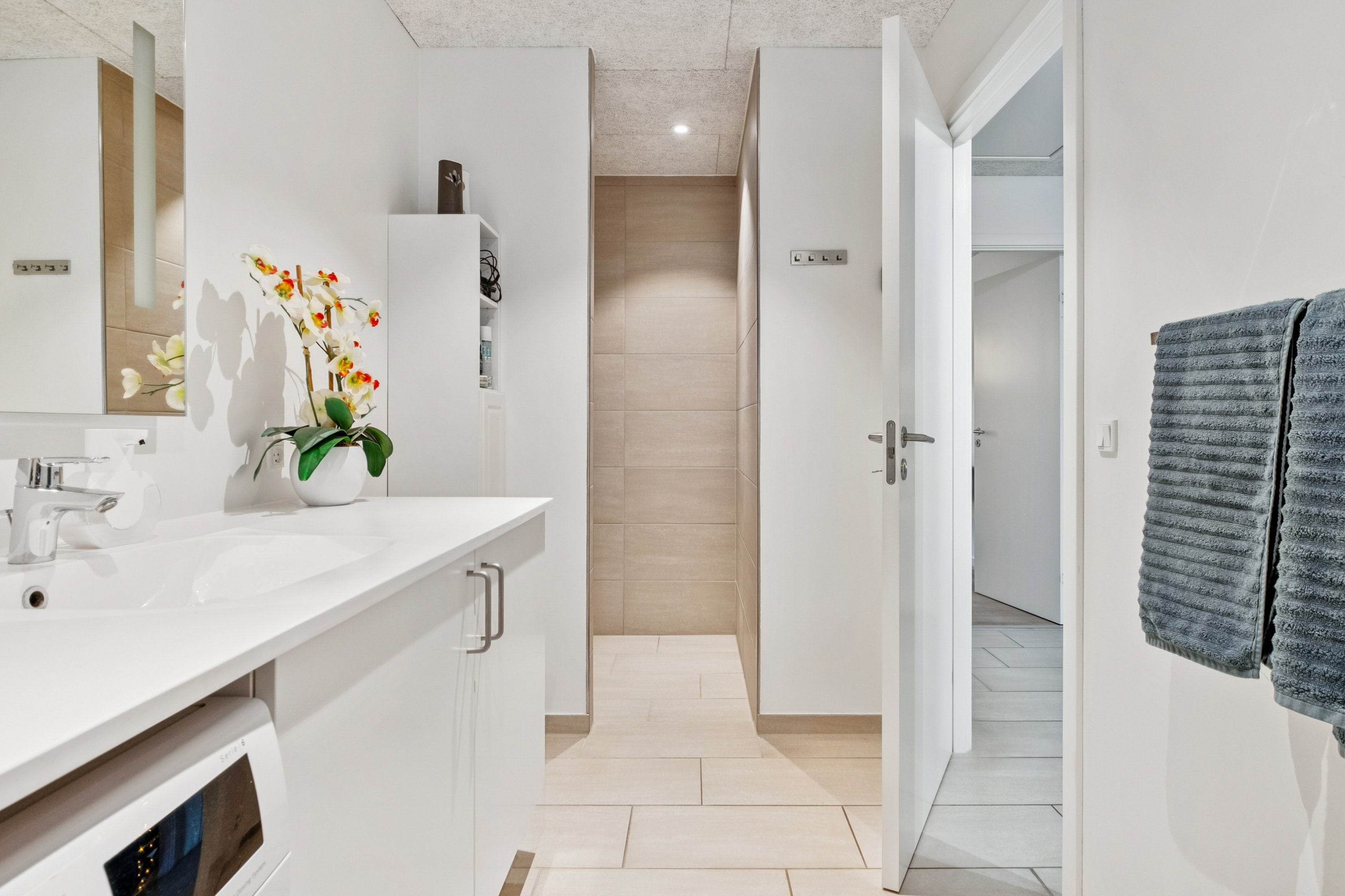 Fremhævet badeværelse billede i fuldskærmstilstand. Billede af Majblomsten 6A, Egebjerg, 8700 Horsens