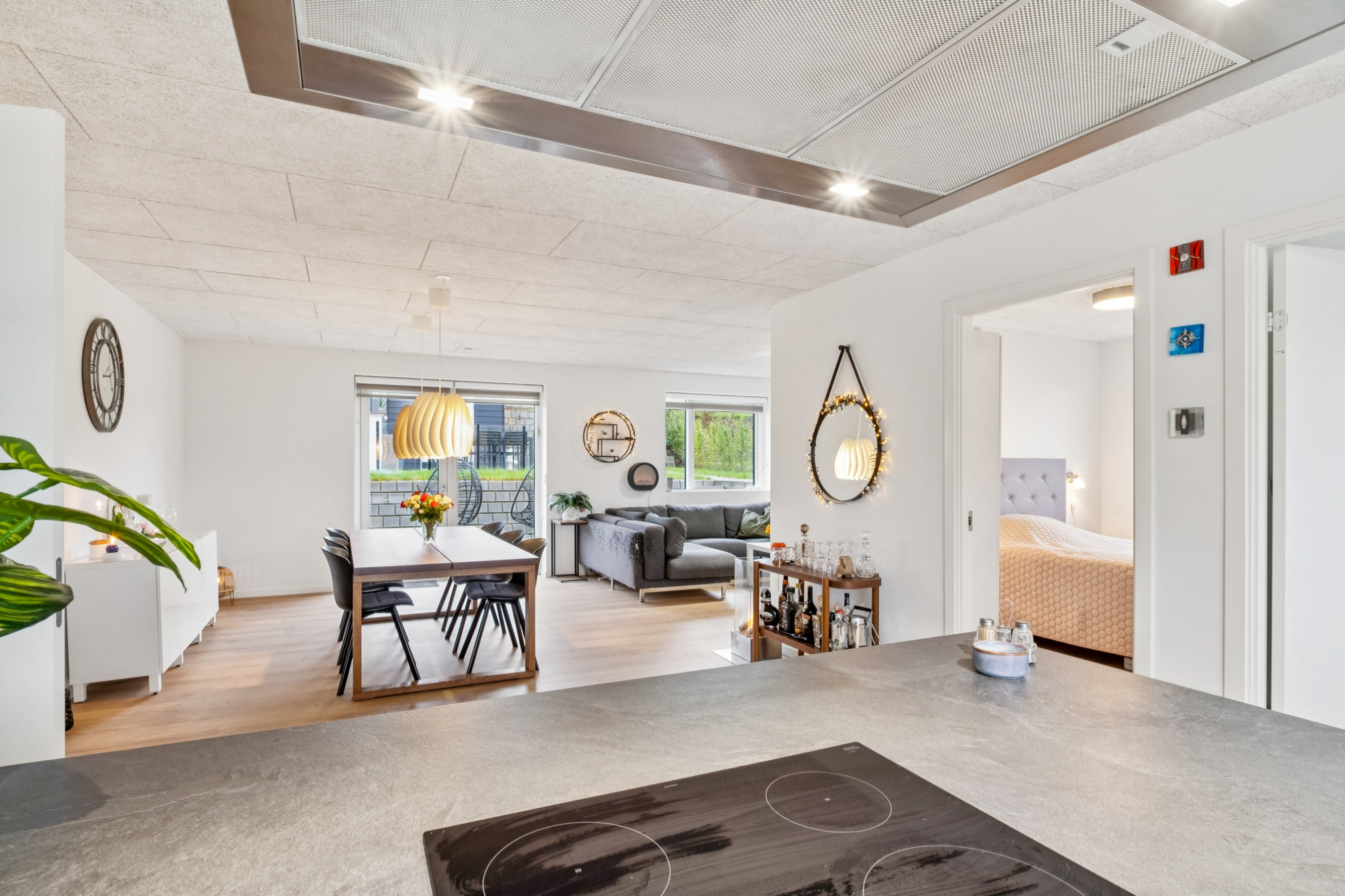 Fremhævet køkken/alrum billede i fuldskærmstilstand. Billede af Majblomsten 6A, Egebjerg, 8700 Horsens