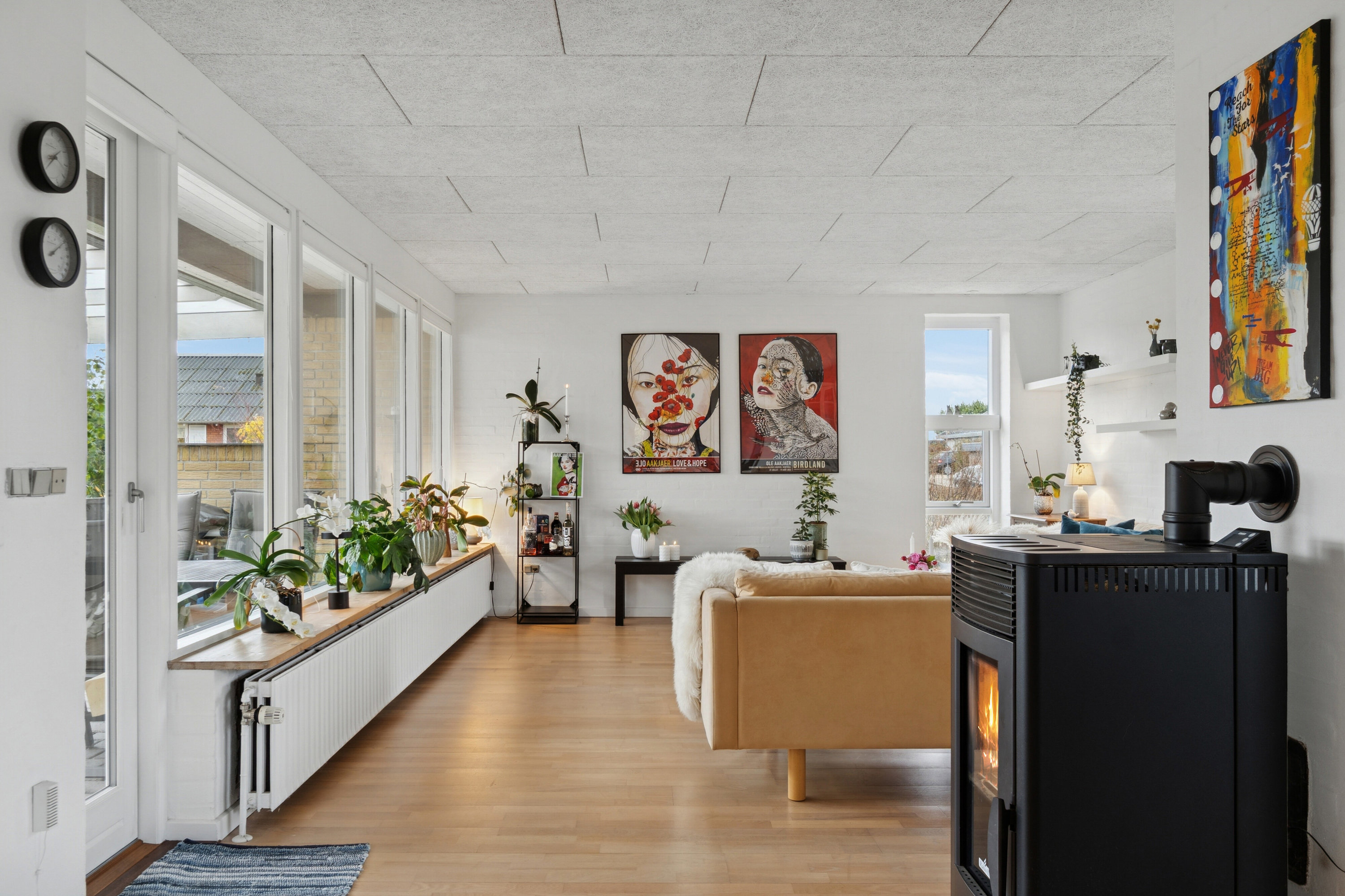 Fremhævet stue billede i fuldskærmstilstand. Billede af Baldersvej 35, 6040 Egtved