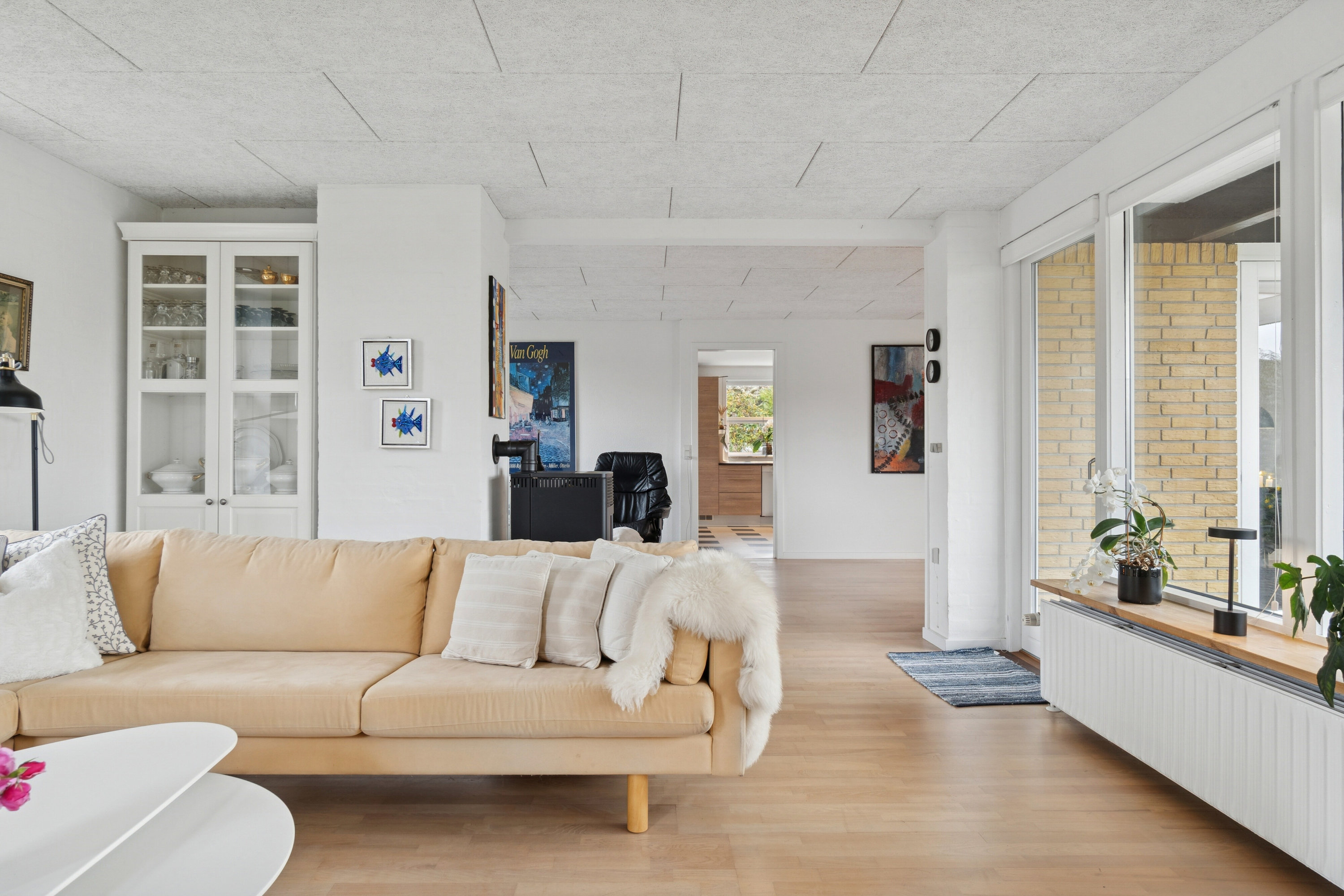 Fremhævet stue billede i fuldskærmstilstand. Billede af Baldersvej 35, 6040 Egtved