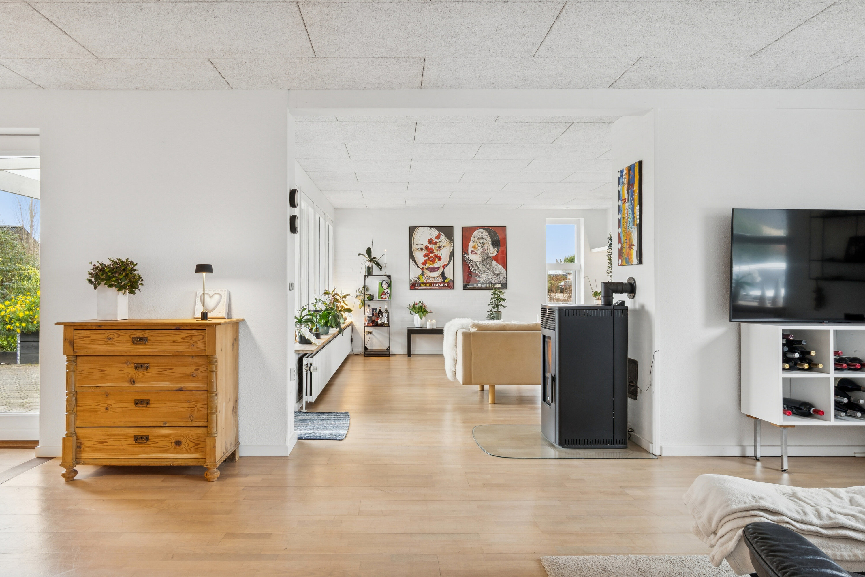 Fremhævet stue billede i fuldskærmstilstand. Billede af Baldersvej 35, 6040 Egtved