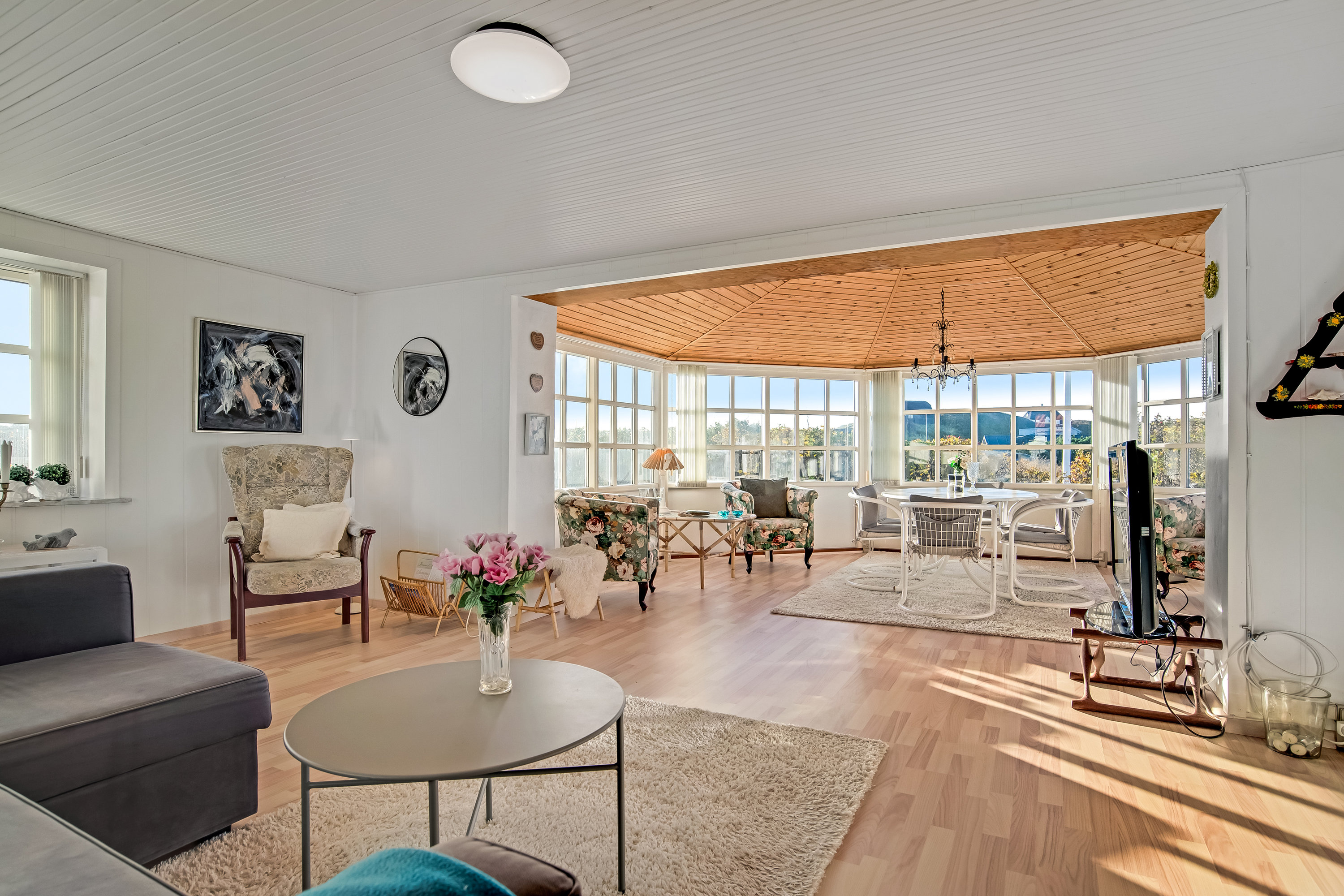 Fremhævet stue billede i fuldskærmstilstand. Billede af Plantagevej 24, Søndervig, 6950 Ringkøbing