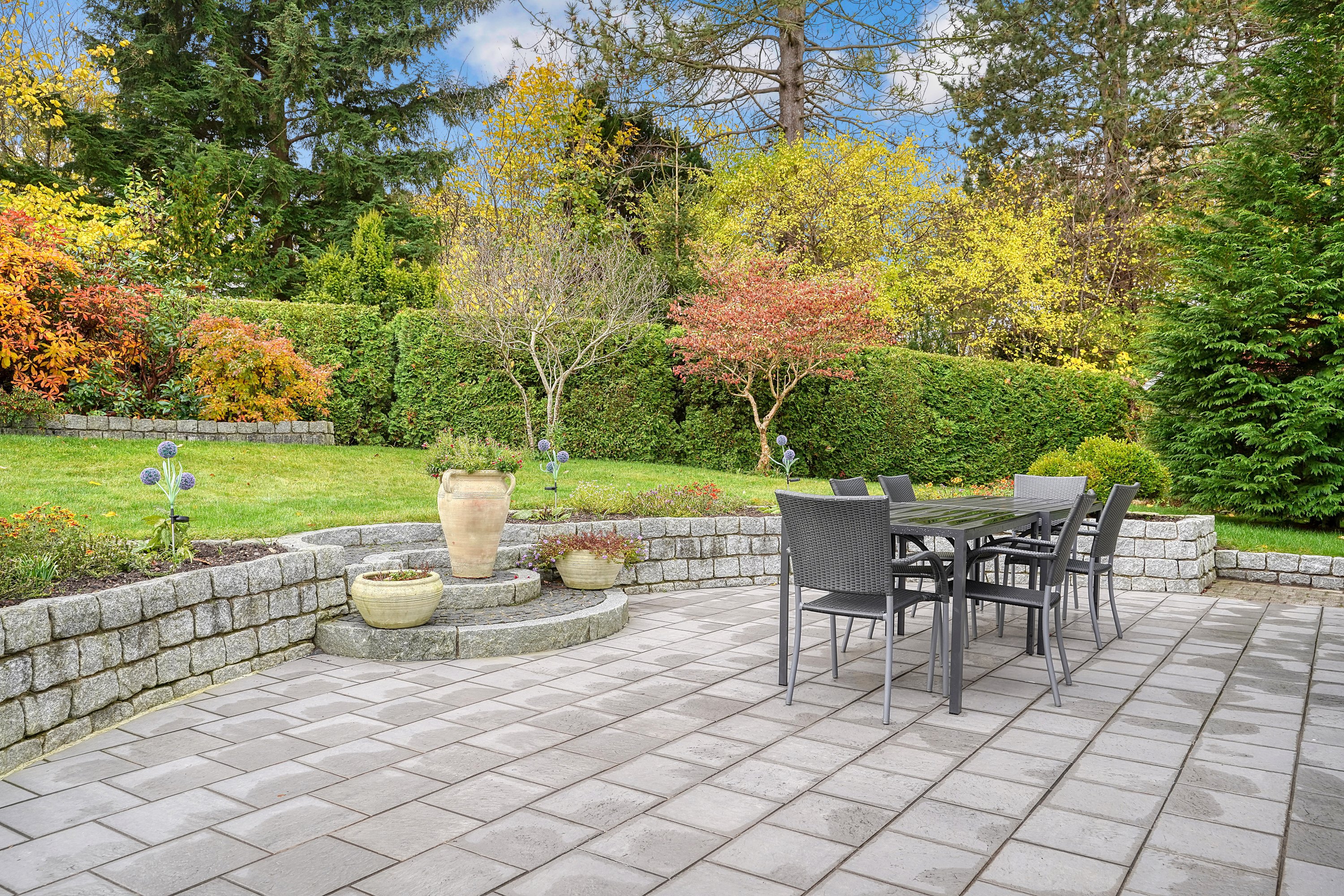 Fremhævet terrasse billede i fuldskærmstilstand. Billede af Kastaniehaven 5, 3400 Hillerød