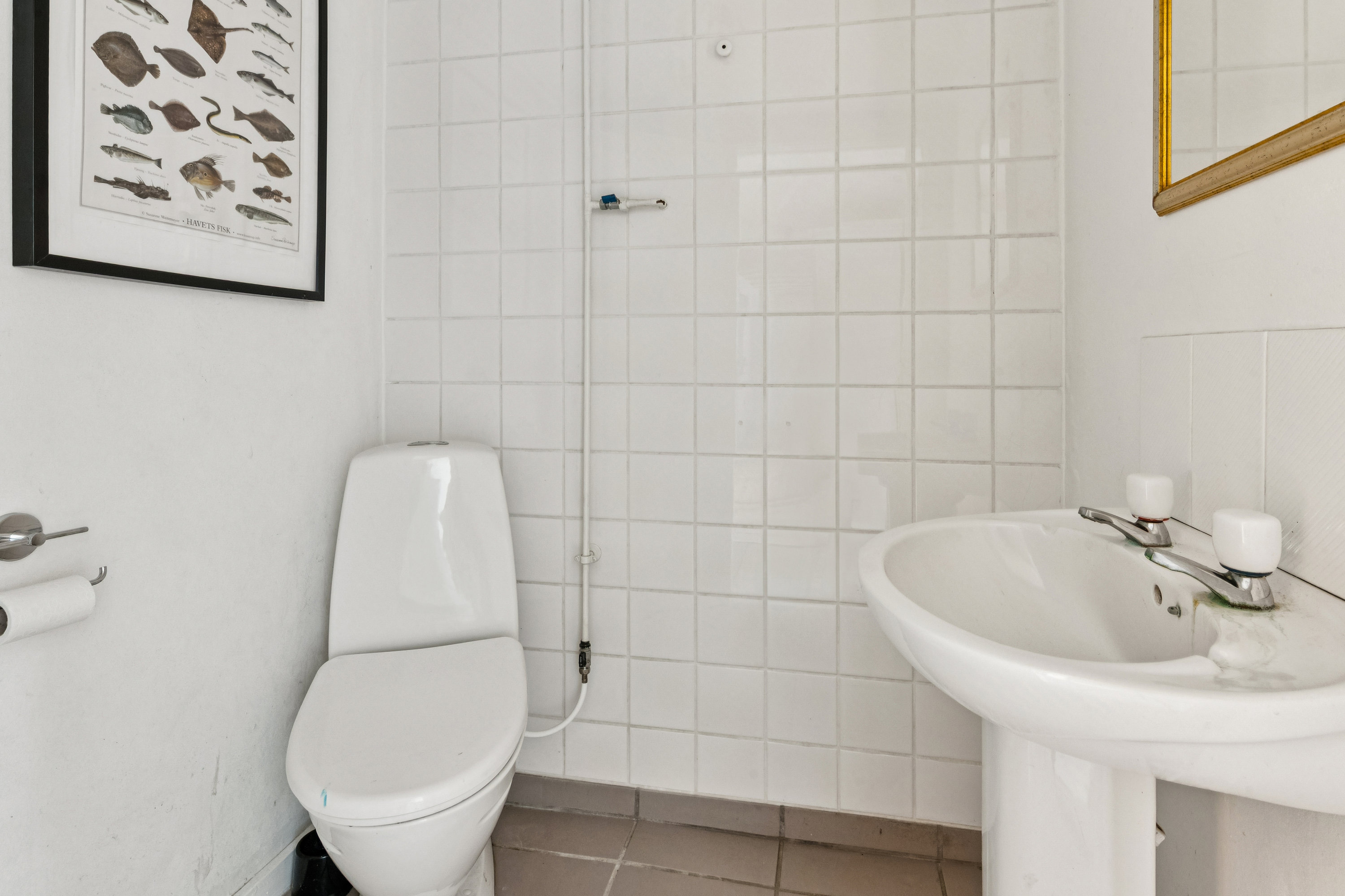 Fremhævet badeværelse billede i fuldskærmstilstand. Billede af Dyssegårdsvej 63, 2870 Dyssegård