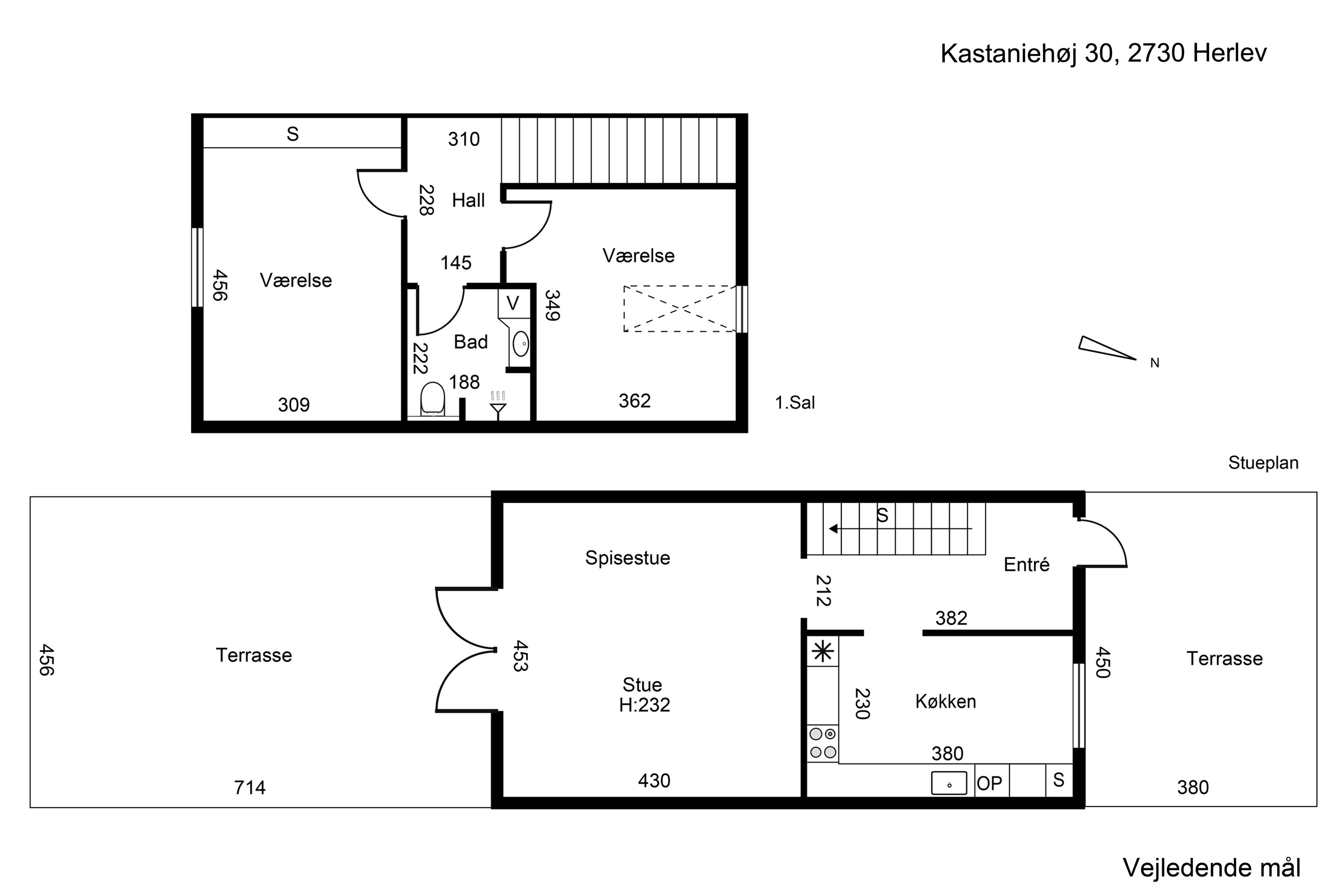 Plantegninger billede af Kastaniehøj 30, 2730 Herlev