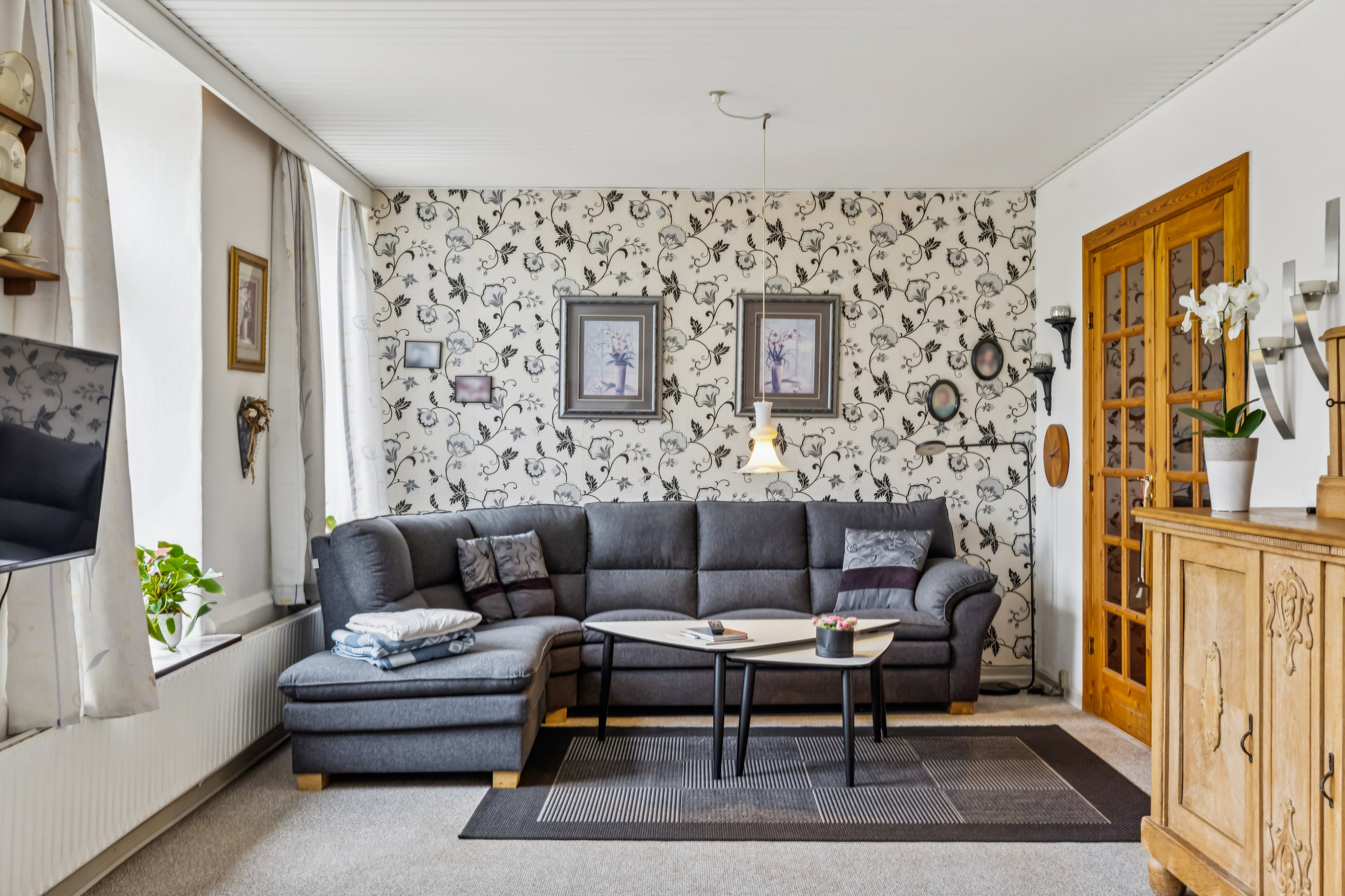 Fremhævet stue billede i fuldskærmstilstand. Billede af Skolegade 9B, 6300 Gråsten