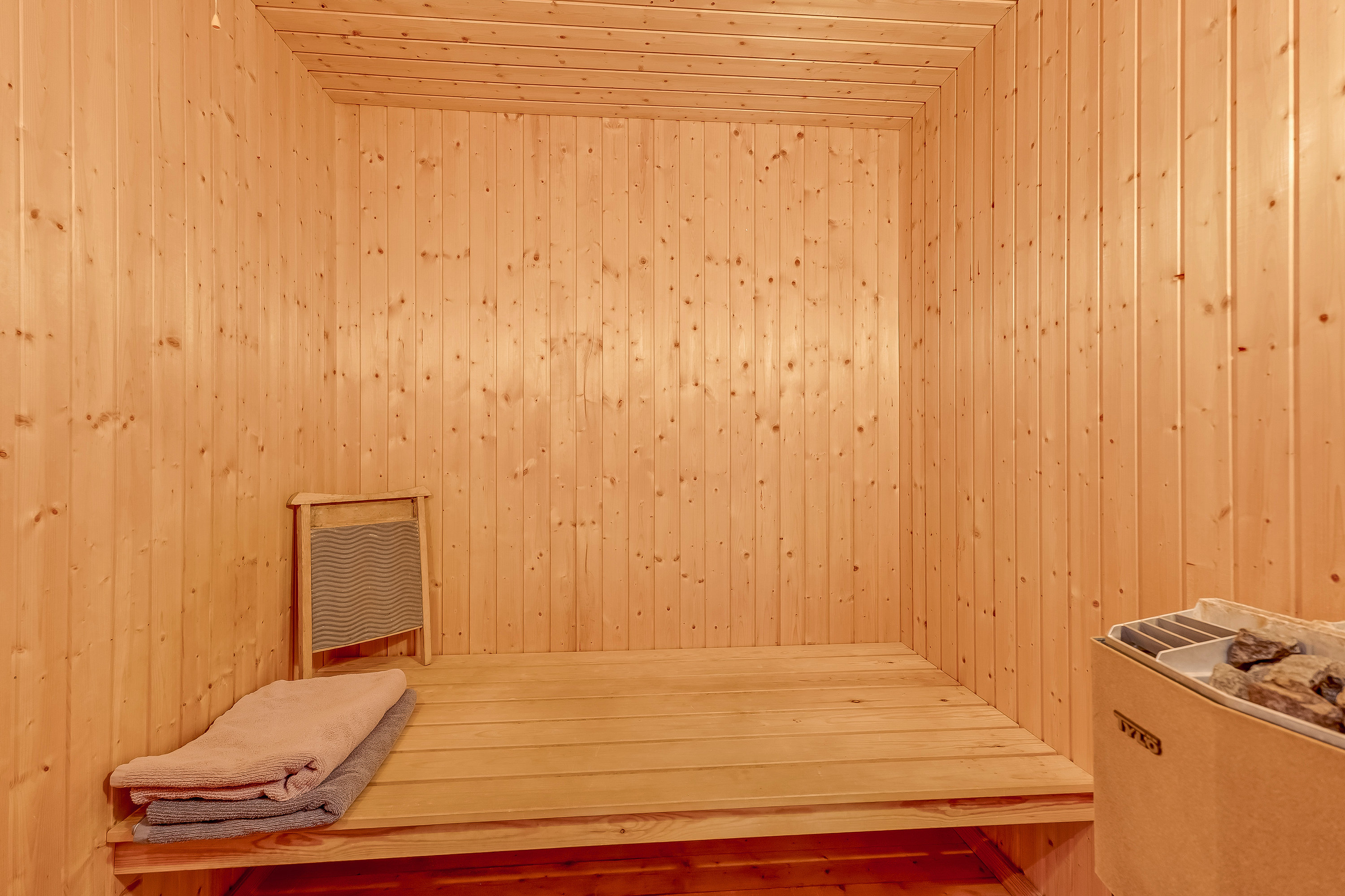 Fremhævet sauna billede i fuldskærmstilstand. Billede af Horsemor 3, Systofte, 4800 Nykøbing F