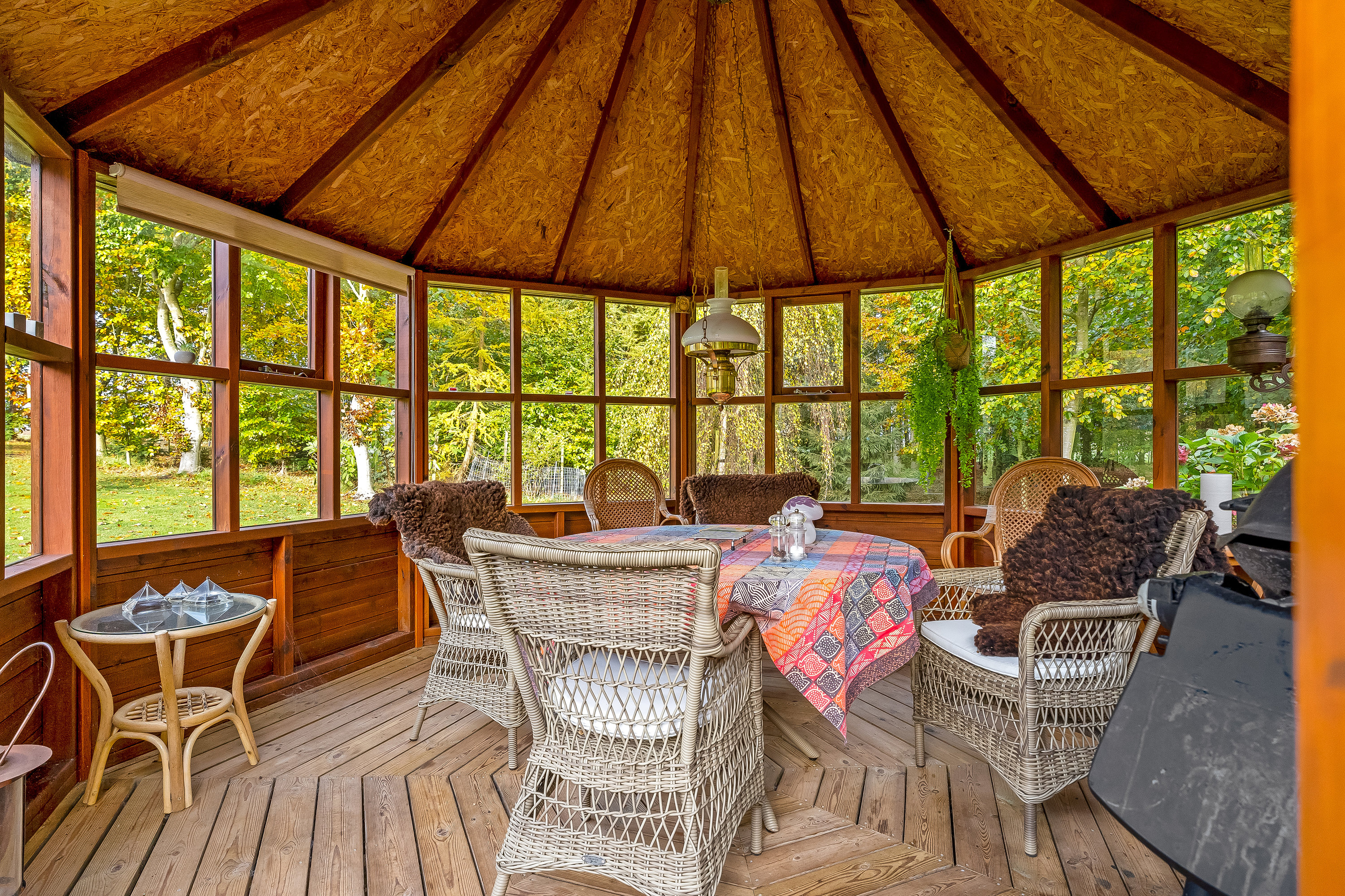 Fremhævet overdækket terrasse billede i fuldskærmstilstand. Billede af Horsemor 3, Systofte, 4800 Nykøbing F