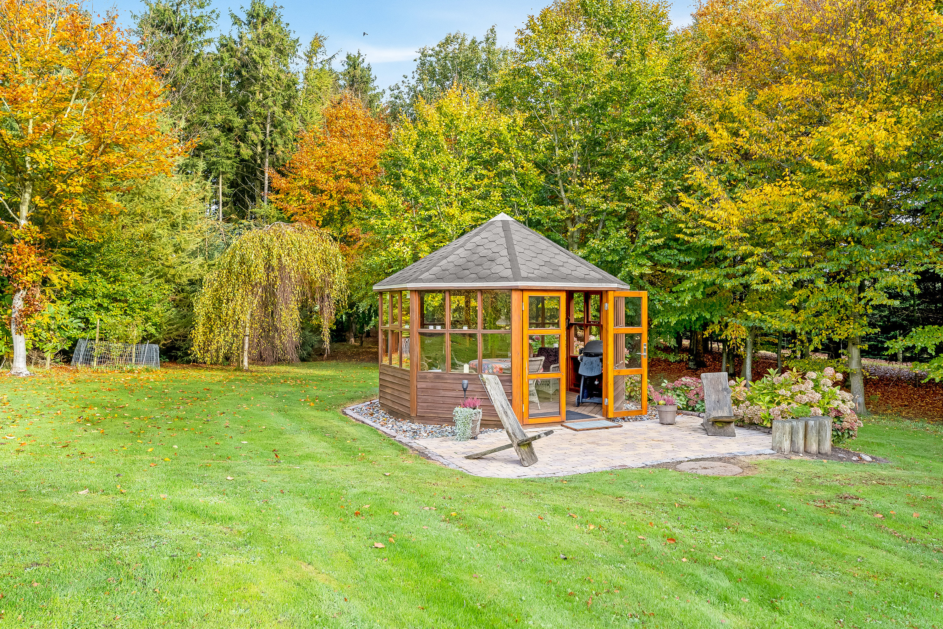 Fremhævet have billede i fuldskærmstilstand. Billede af Horsemor 3, Systofte, 4800 Nykøbing F