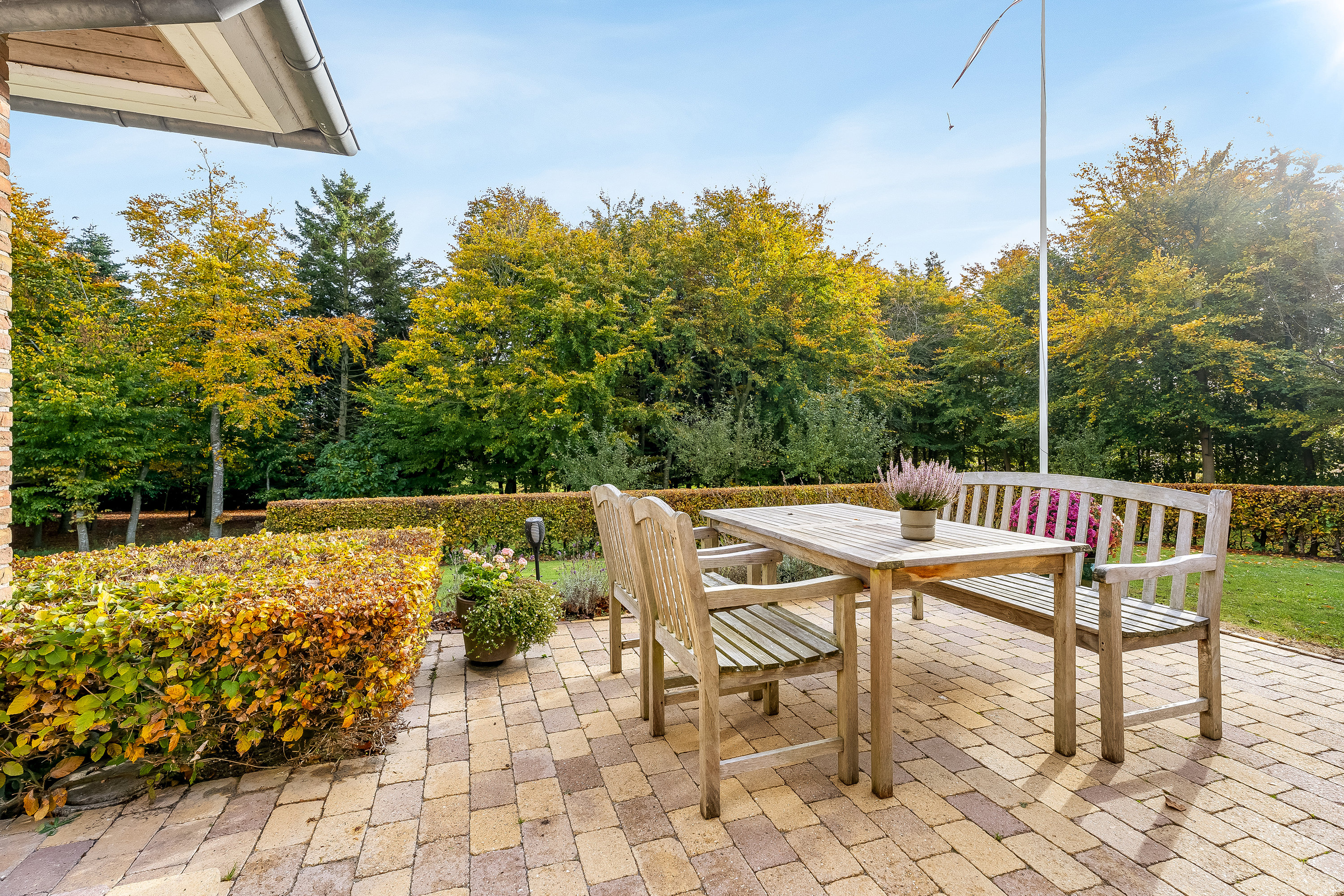 Fremhævet terrasse billede i fuldskærmstilstand. Billede af Horsemor 3, Systofte, 4800 Nykøbing F