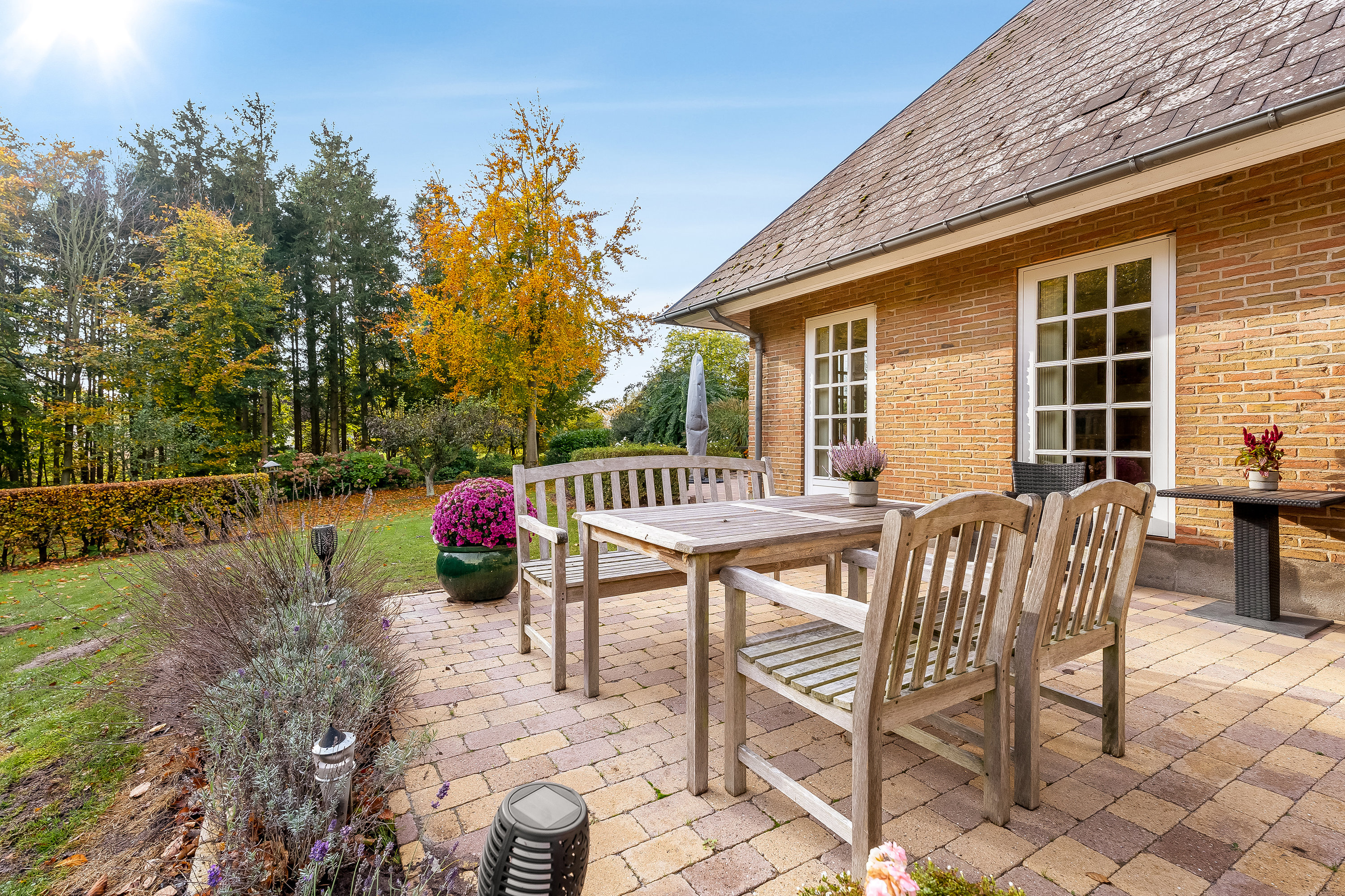 Fremhævet terrasse billede i fuldskærmstilstand. Billede af Horsemor 3, Systofte, 4800 Nykøbing F