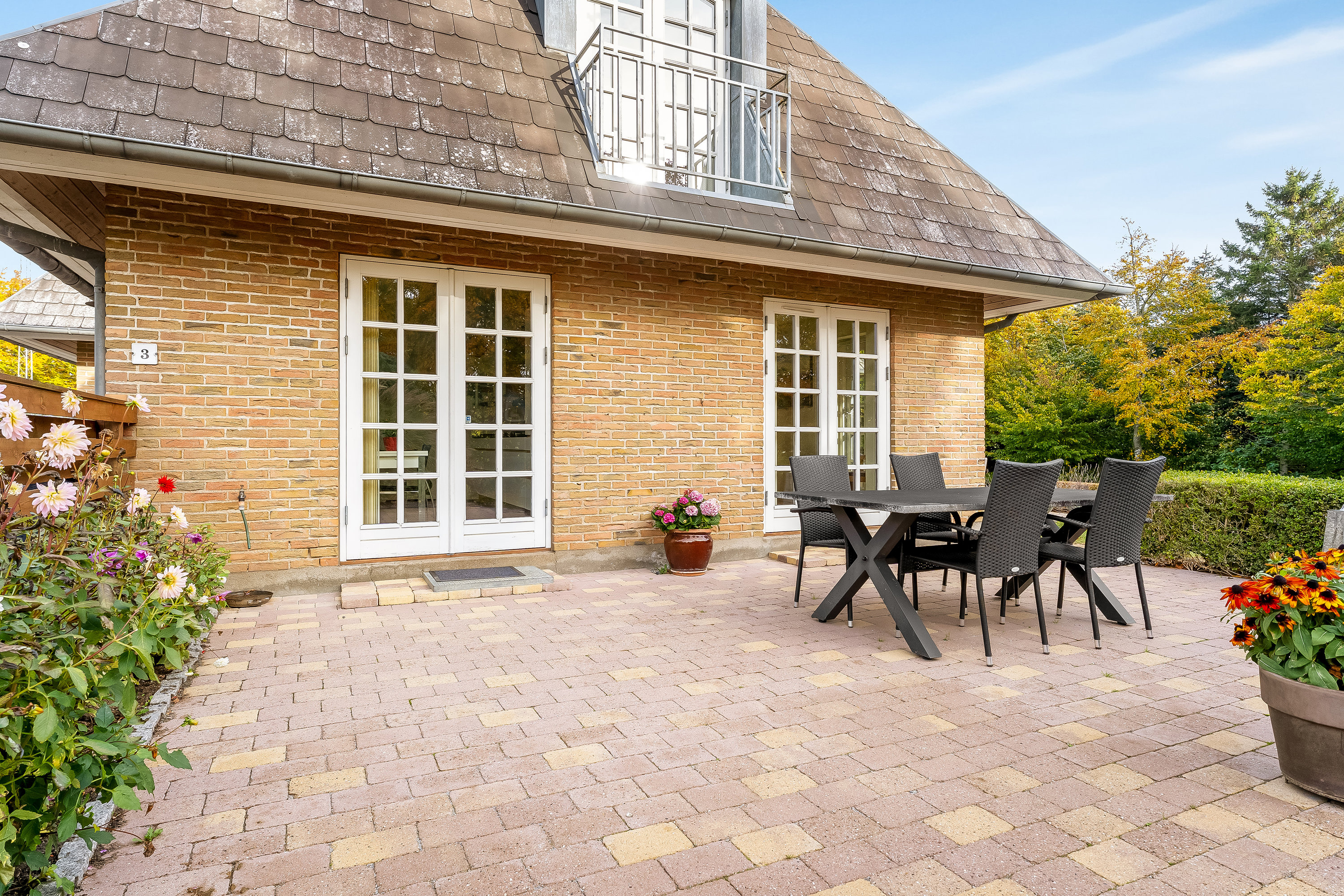 Fremhævet terrasse billede i fuldskærmstilstand. Billede af Horsemor 3, Systofte, 4800 Nykøbing F