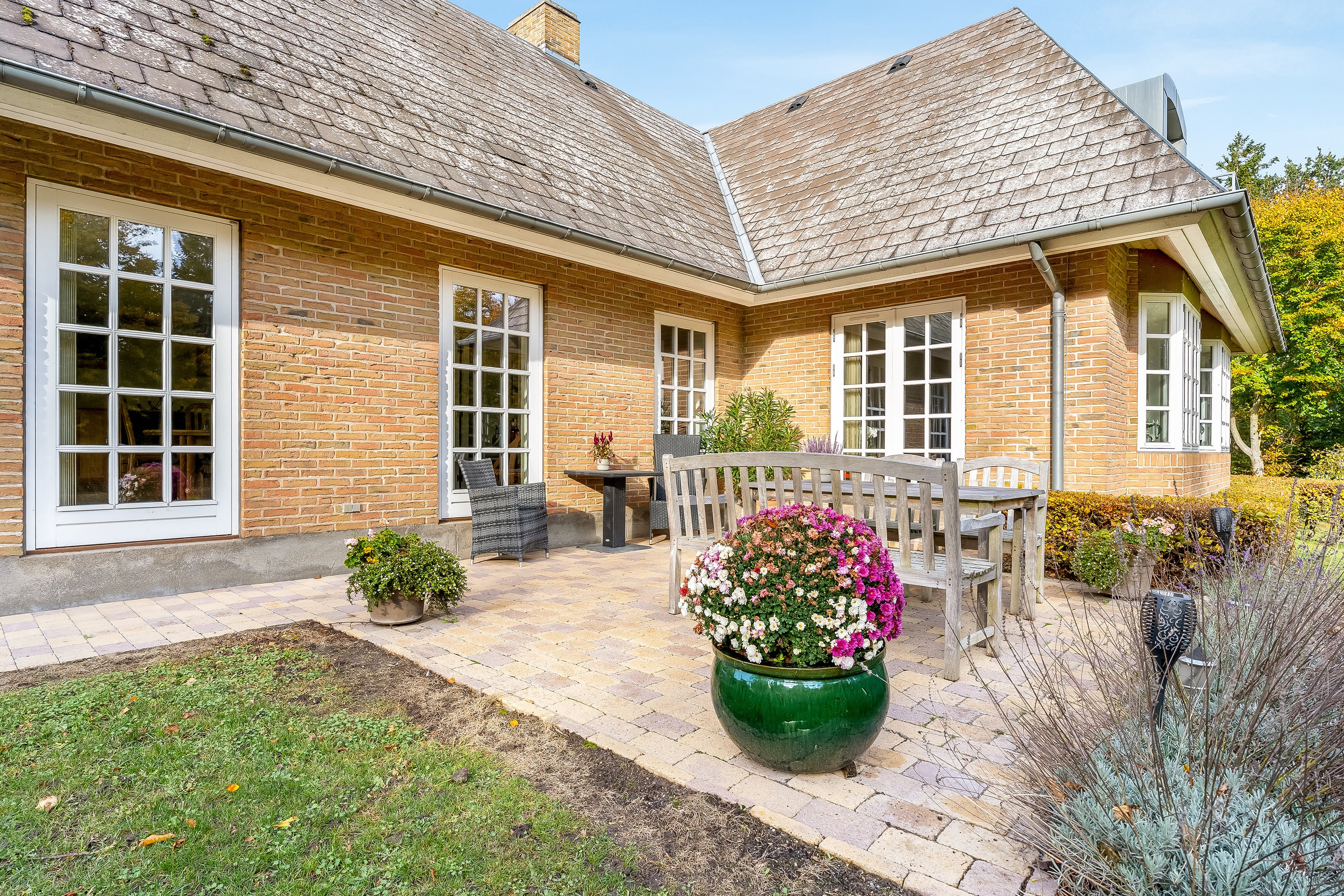 Fremhævet terrasse billede i fuldskærmstilstand. Billede af Horsemor 3, Systofte, 4800 Nykøbing F