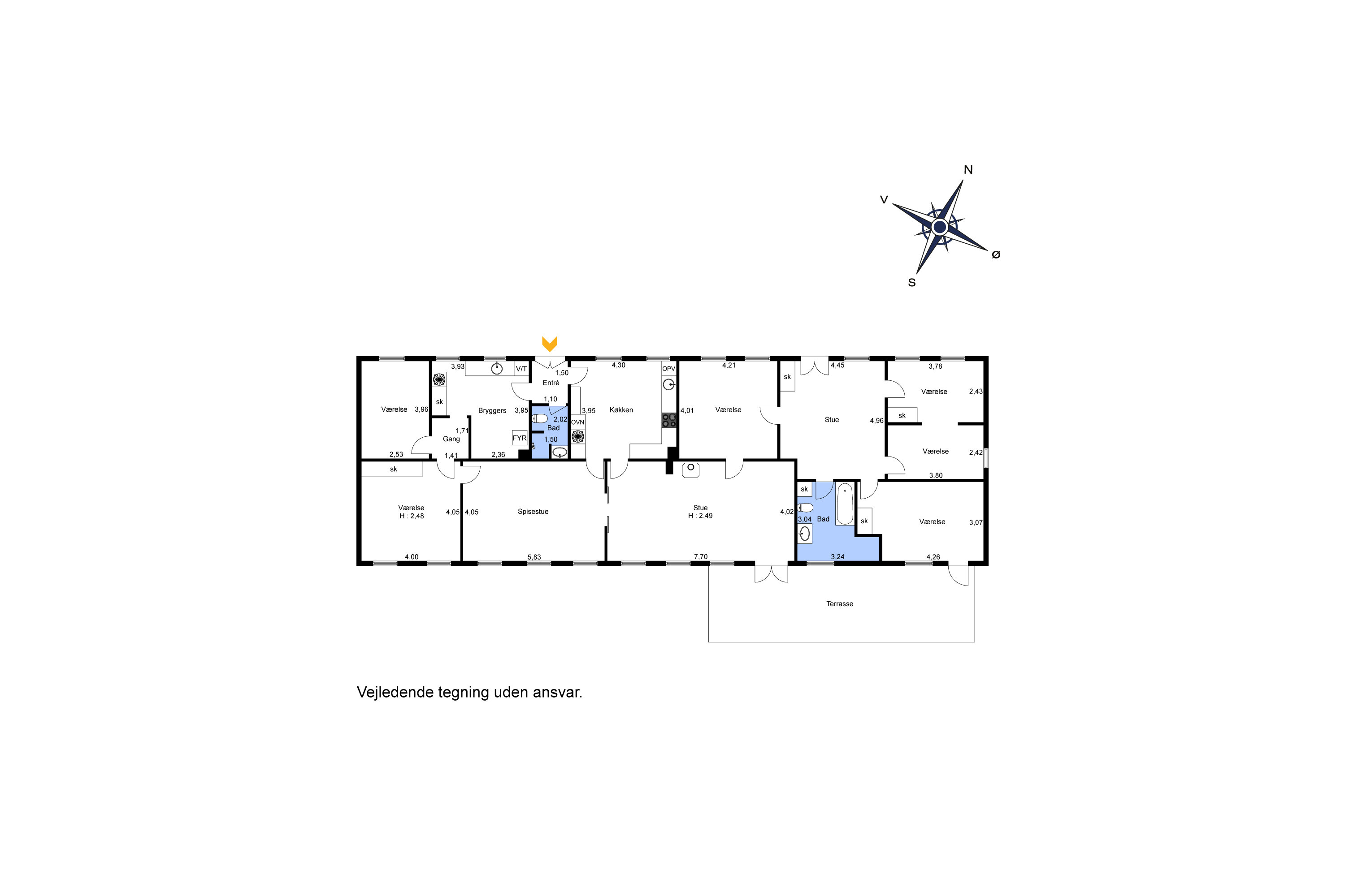 Plantegninger billede af Ømosevej 11, Skovby, 5400 Bogense