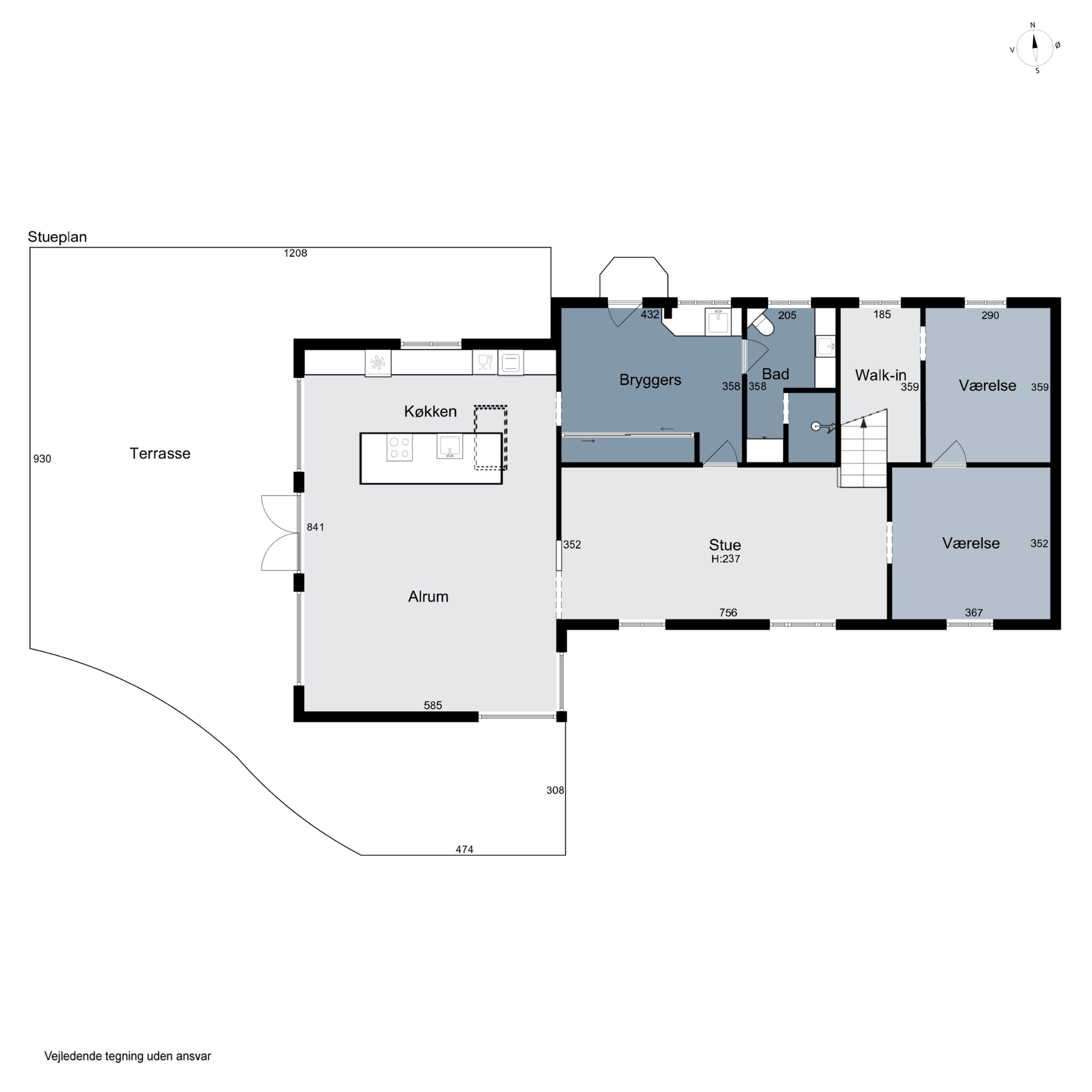Plantegninger billede af Tågelundvej 24, 6040 Egtved