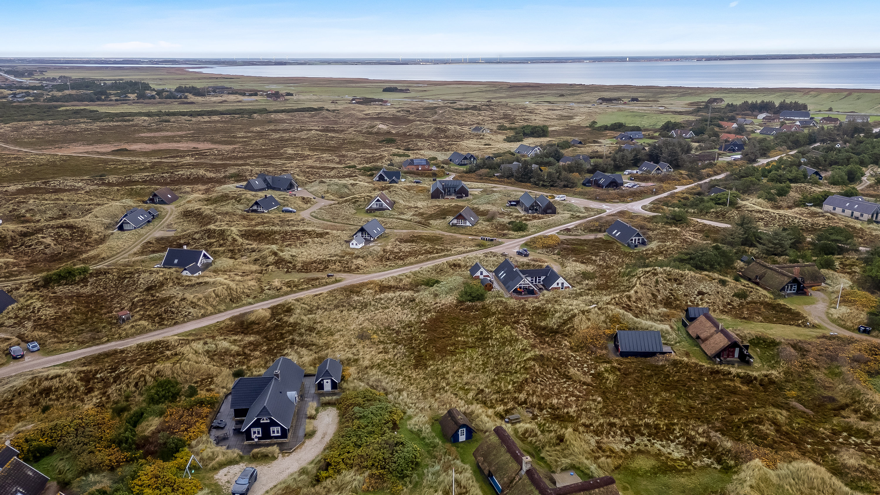 Fremhævet luftfoto billede i fuldskærmstilstand. Billede af Opstrupsvej 62, Klegod, 6950 Ringkøbing