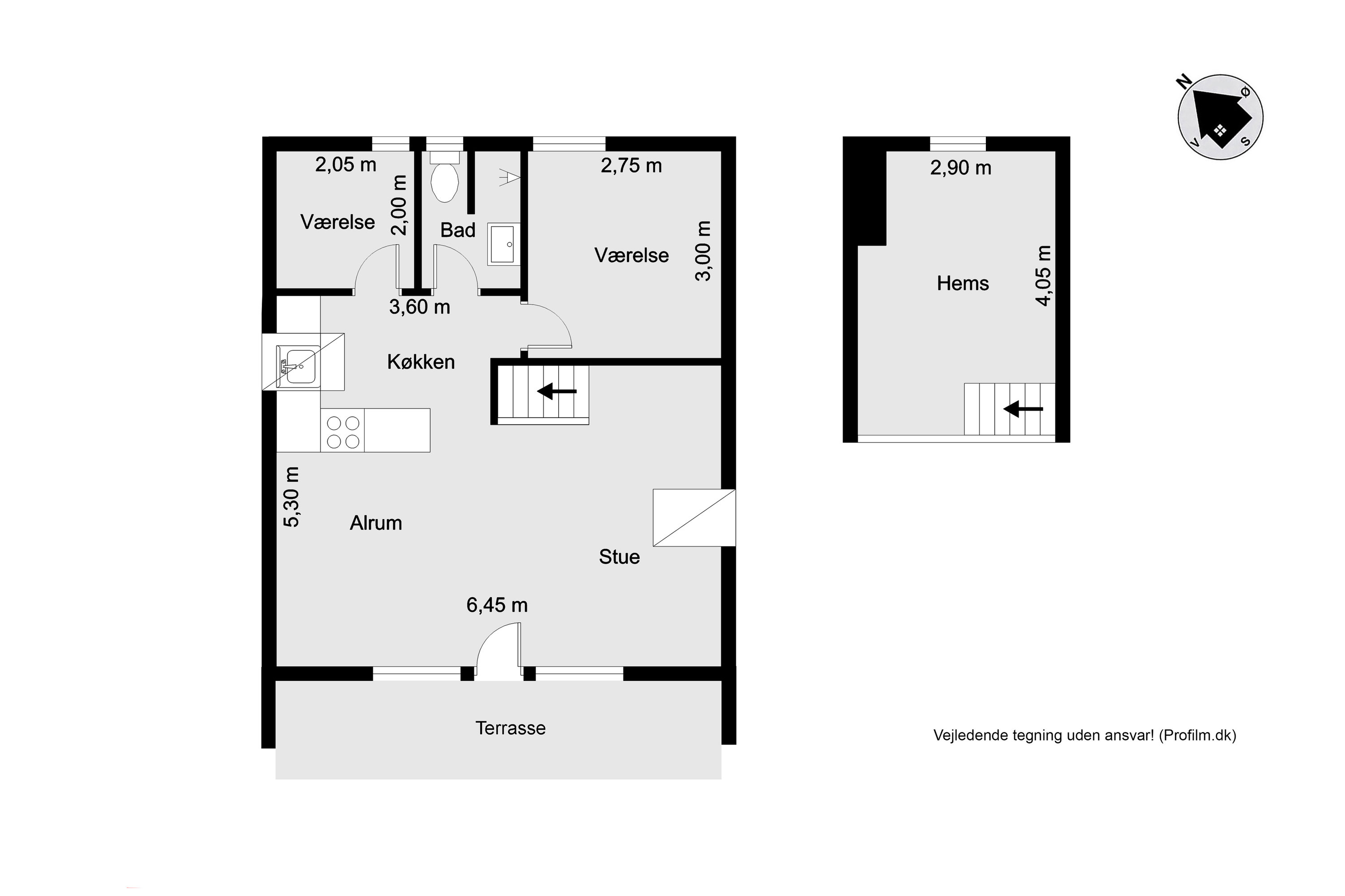Plantegninger billede af Opstrupsvej 62, Klegod, 6950 Ringkøbing